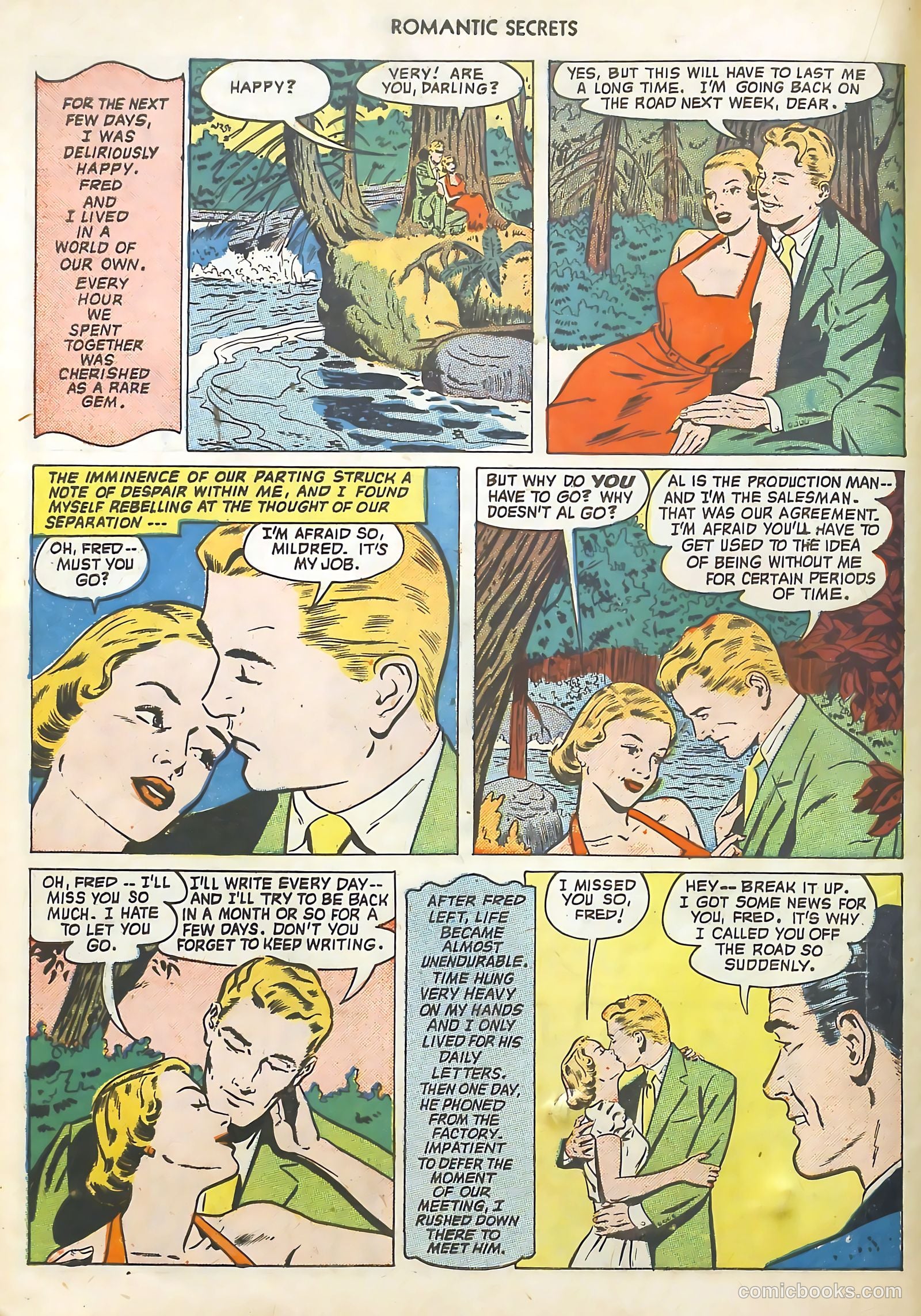 Romantic Secrets #18 (1951) — page 18 of 36