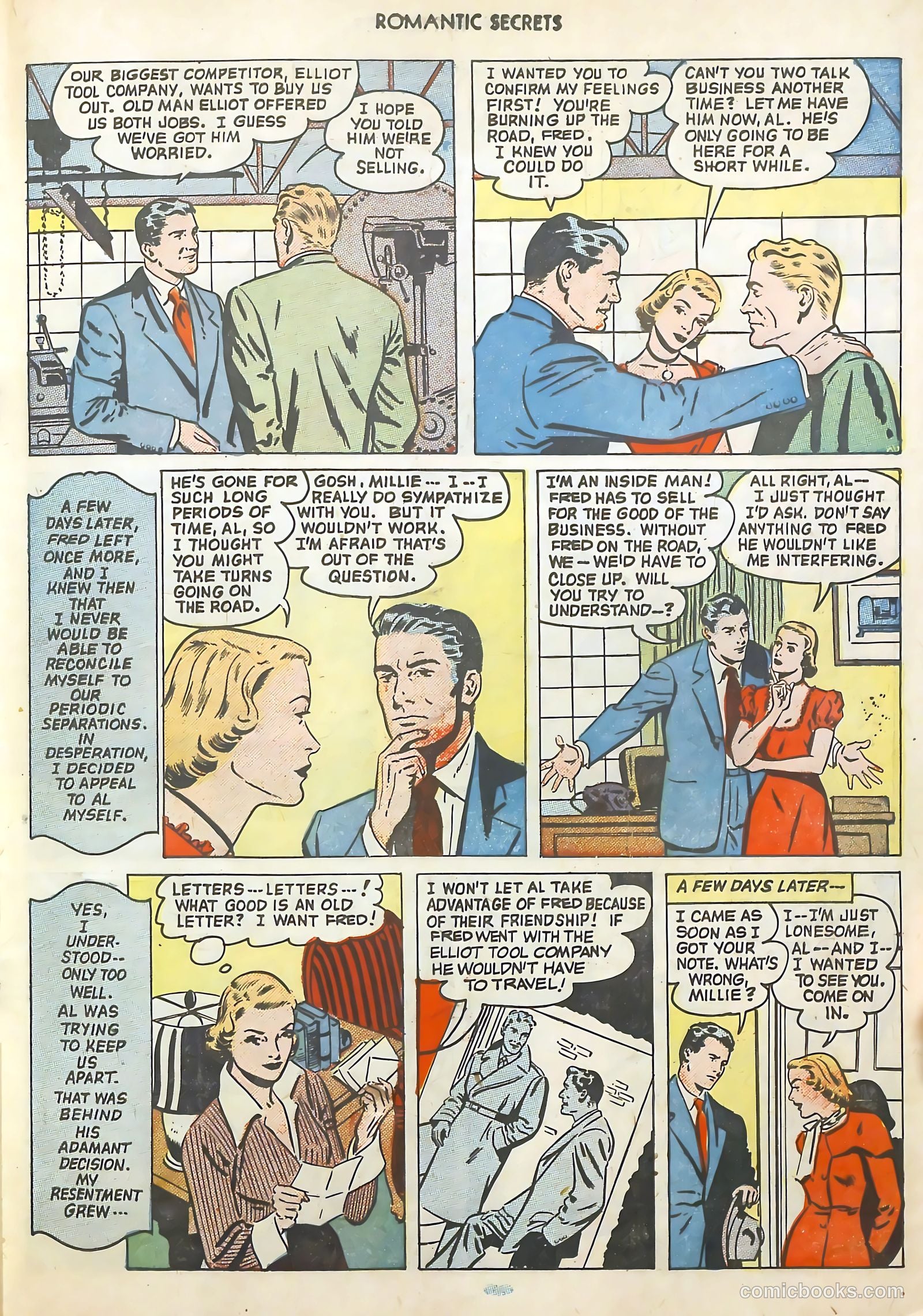 Romantic Secrets #18 (1951) — page 19 of 36