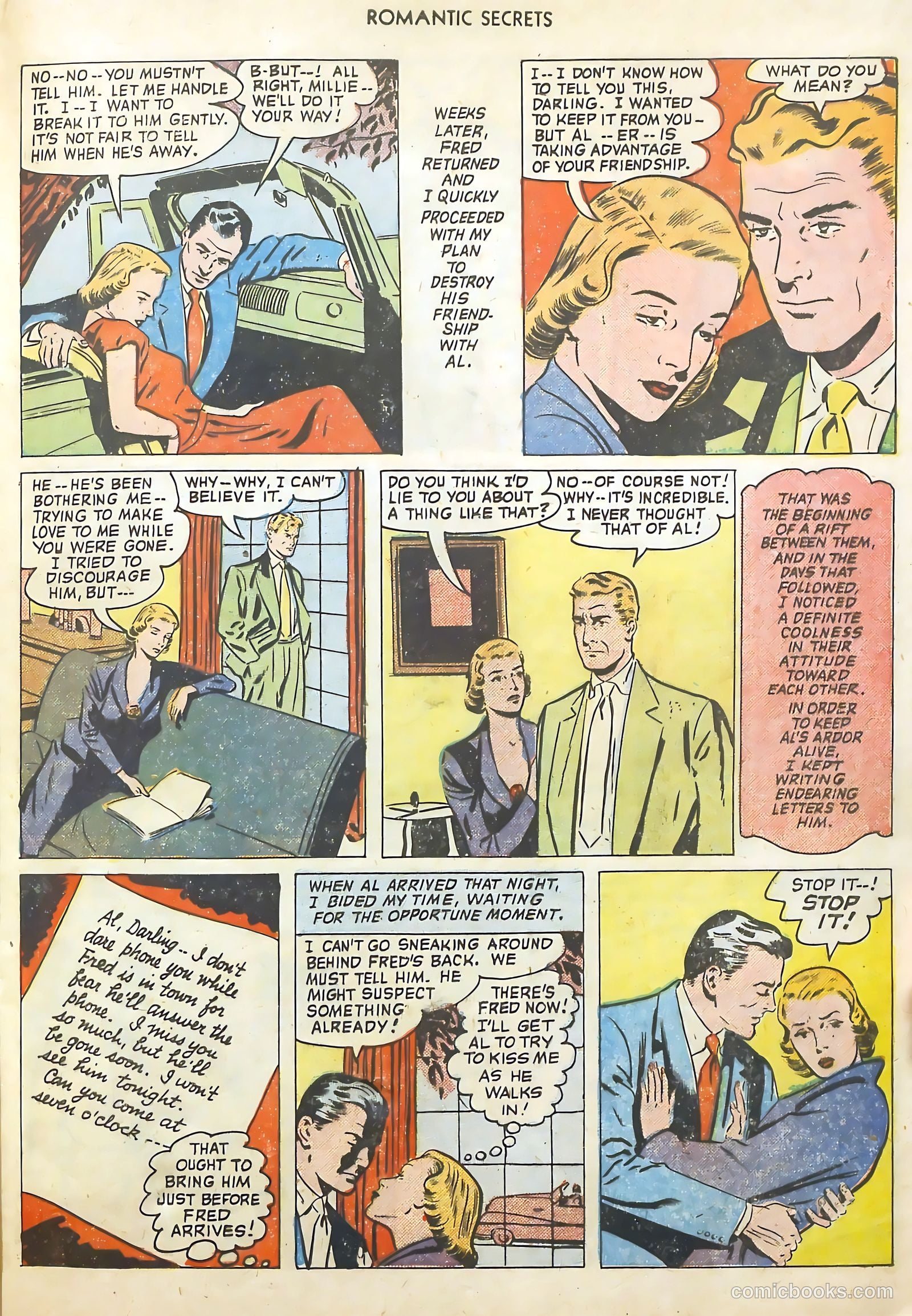Romantic Secrets #18 (1951) — page 21 of 36