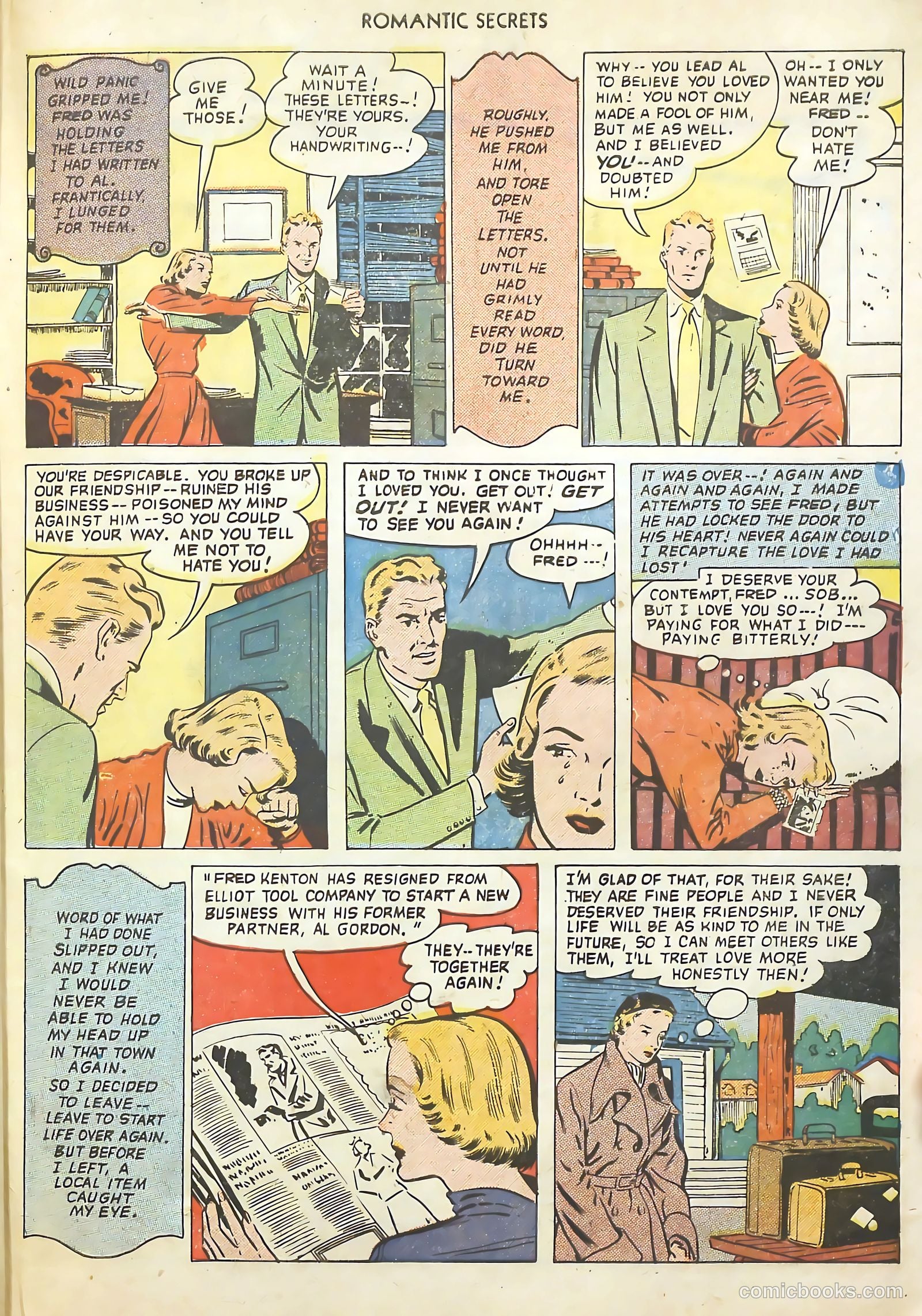 Romantic Secrets #18 (1951) — page 23 of 36