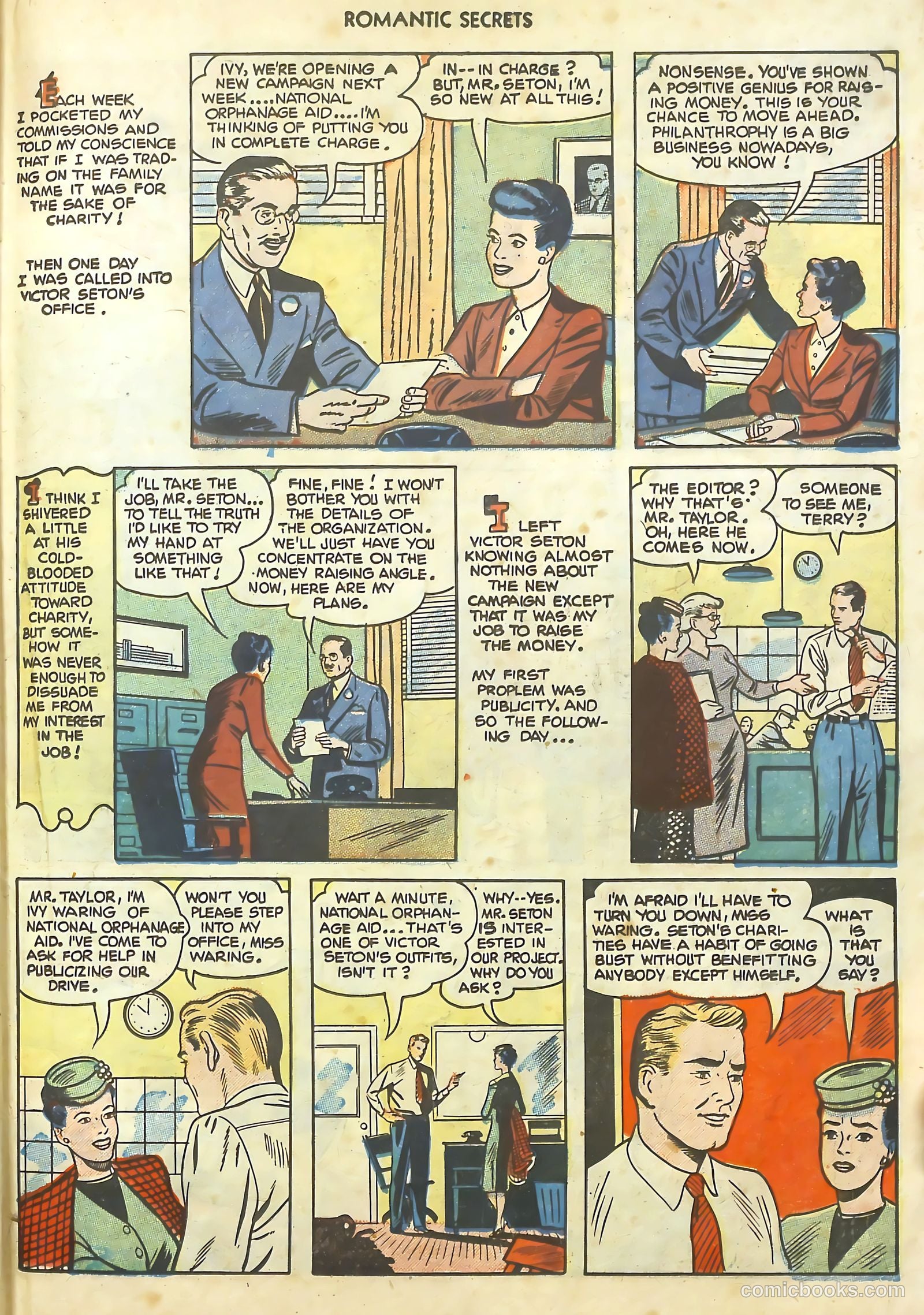 Romantic Secrets #18 (1951) — page 27 of 36