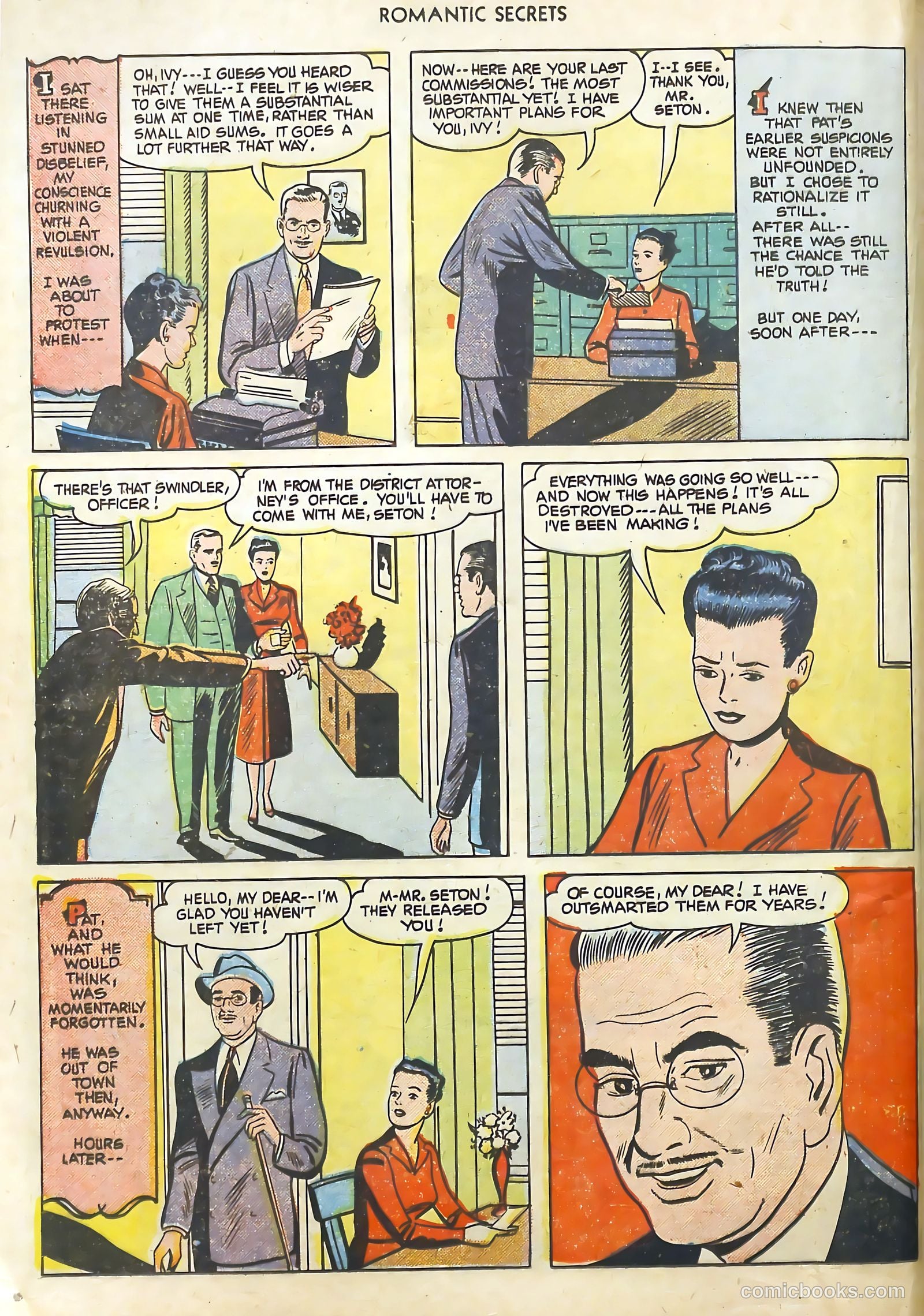 Romantic Secrets #18 (1951) — page 32 of 36