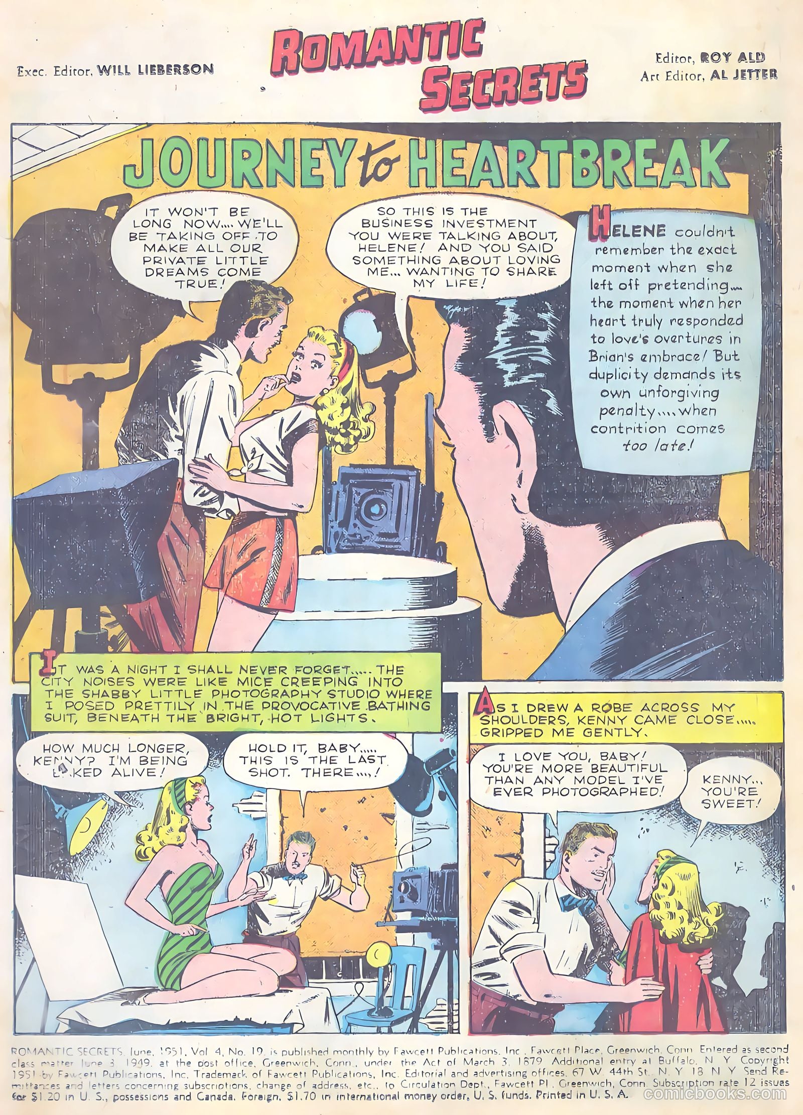 Romantic Secrets #19 (1951) — page 3 of 36