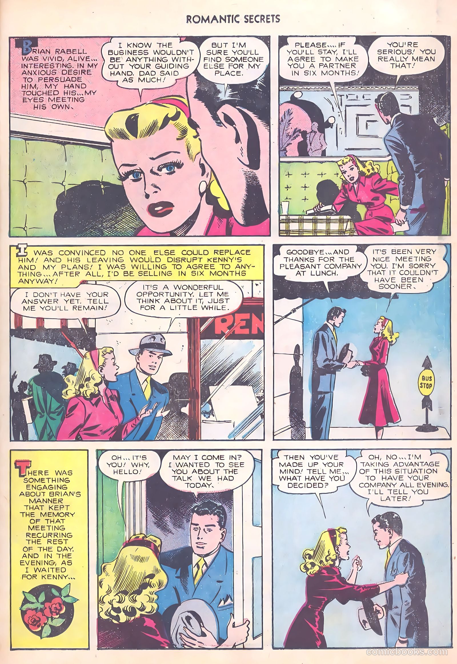 Romantic Secrets #19 (1951) — page 7 of 36