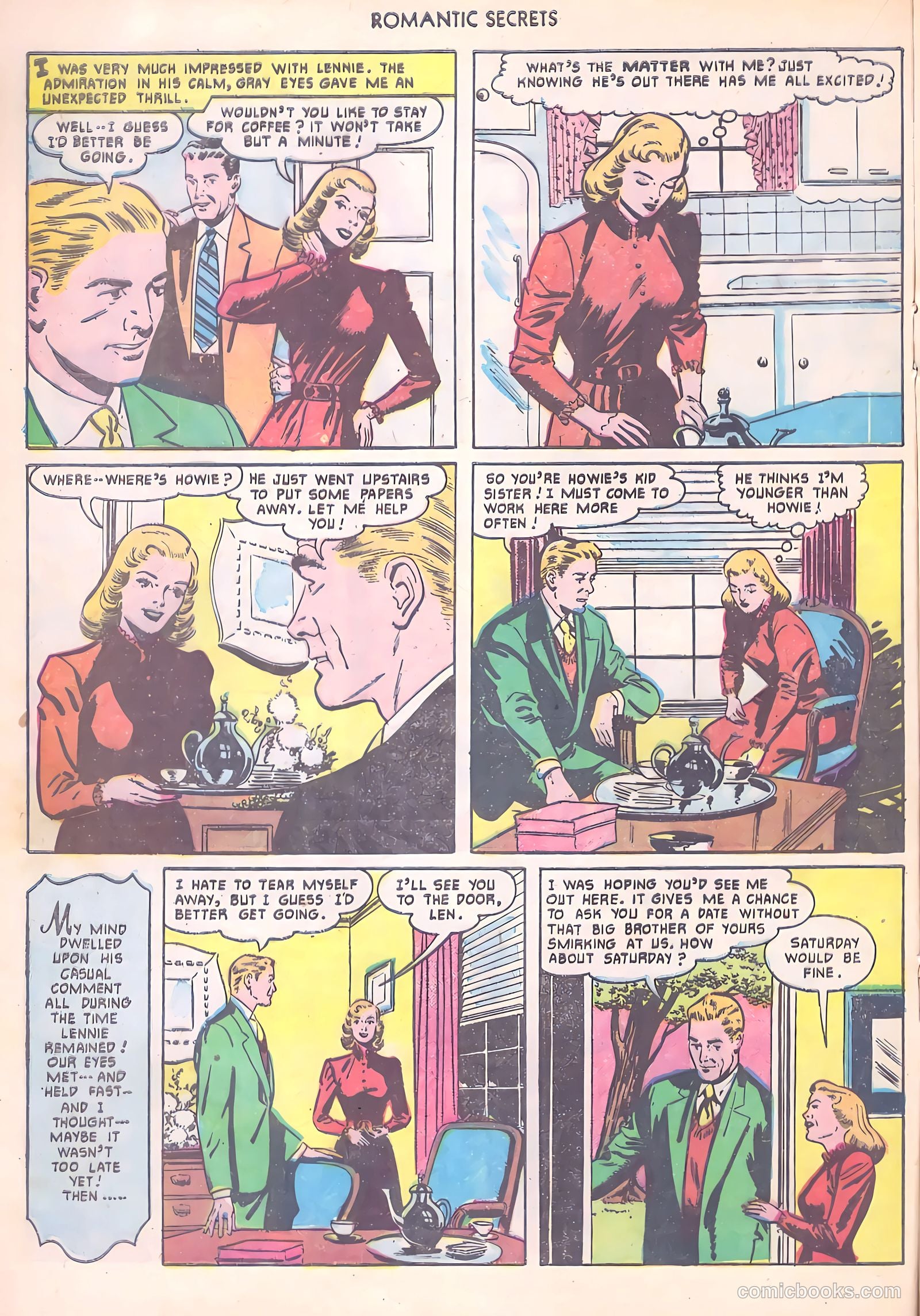 Romantic Secrets #19 (1951) — page 16 of 36