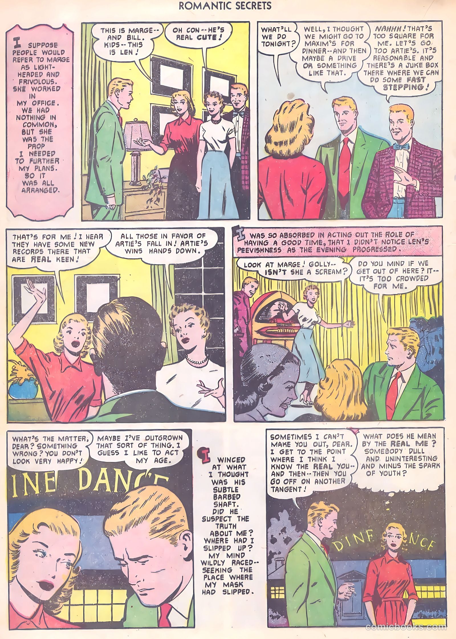 Romantic Secrets #19 (1951) — page 20 of 36