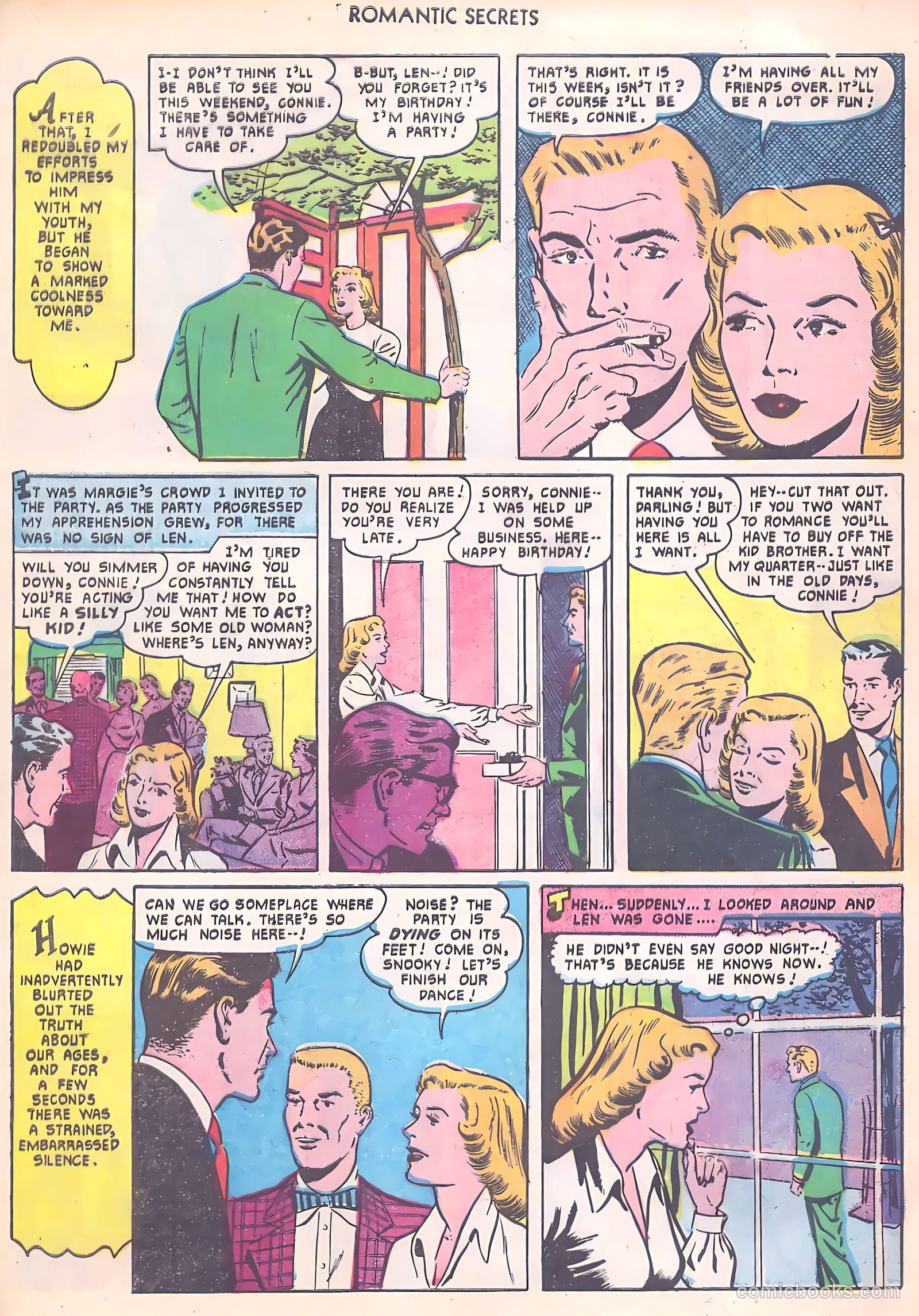 Romantic Secrets #19 (1951) — page 21 of 36