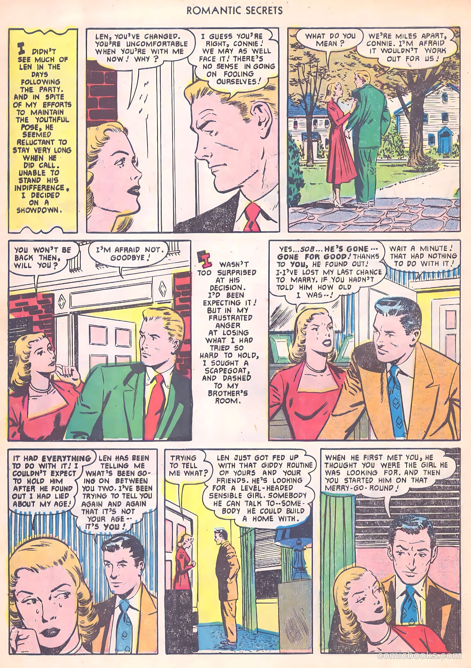 Romantic Secrets #19 (1951) — page 22 of 36