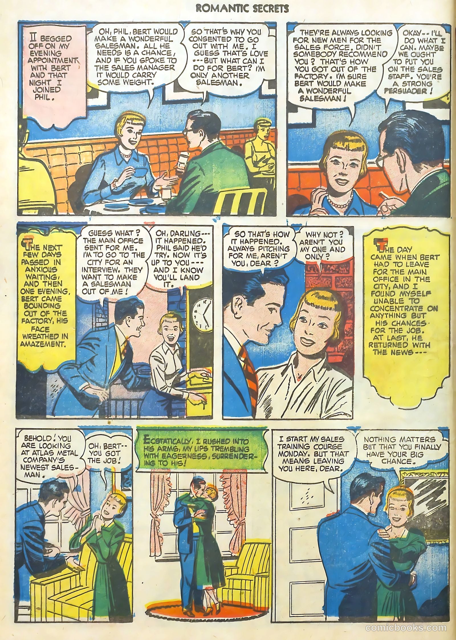 Romantic Secrets #19 (1959) — page 28 of 36