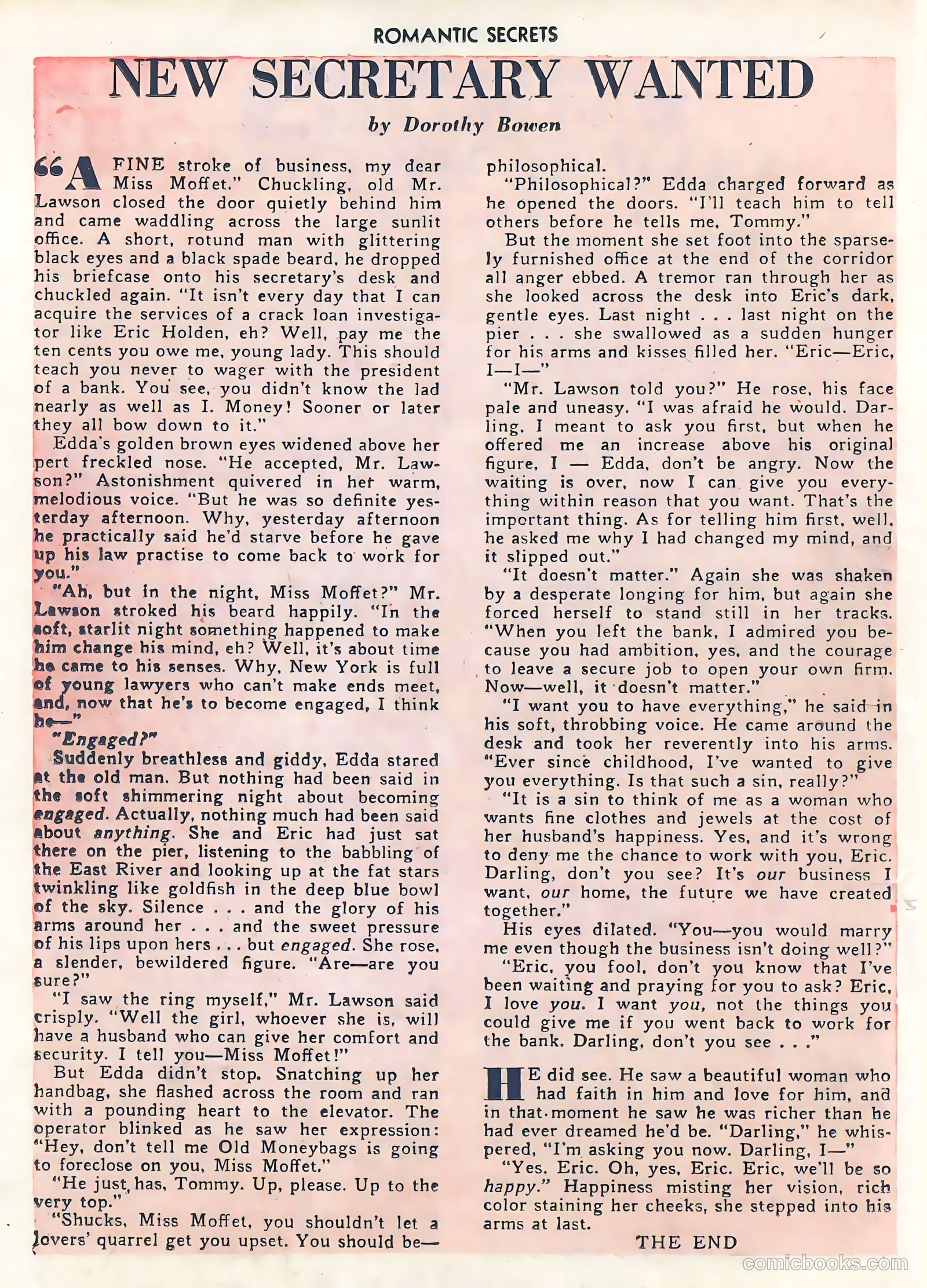 Romantic Secrets #2 (1949) — page 30 of 52