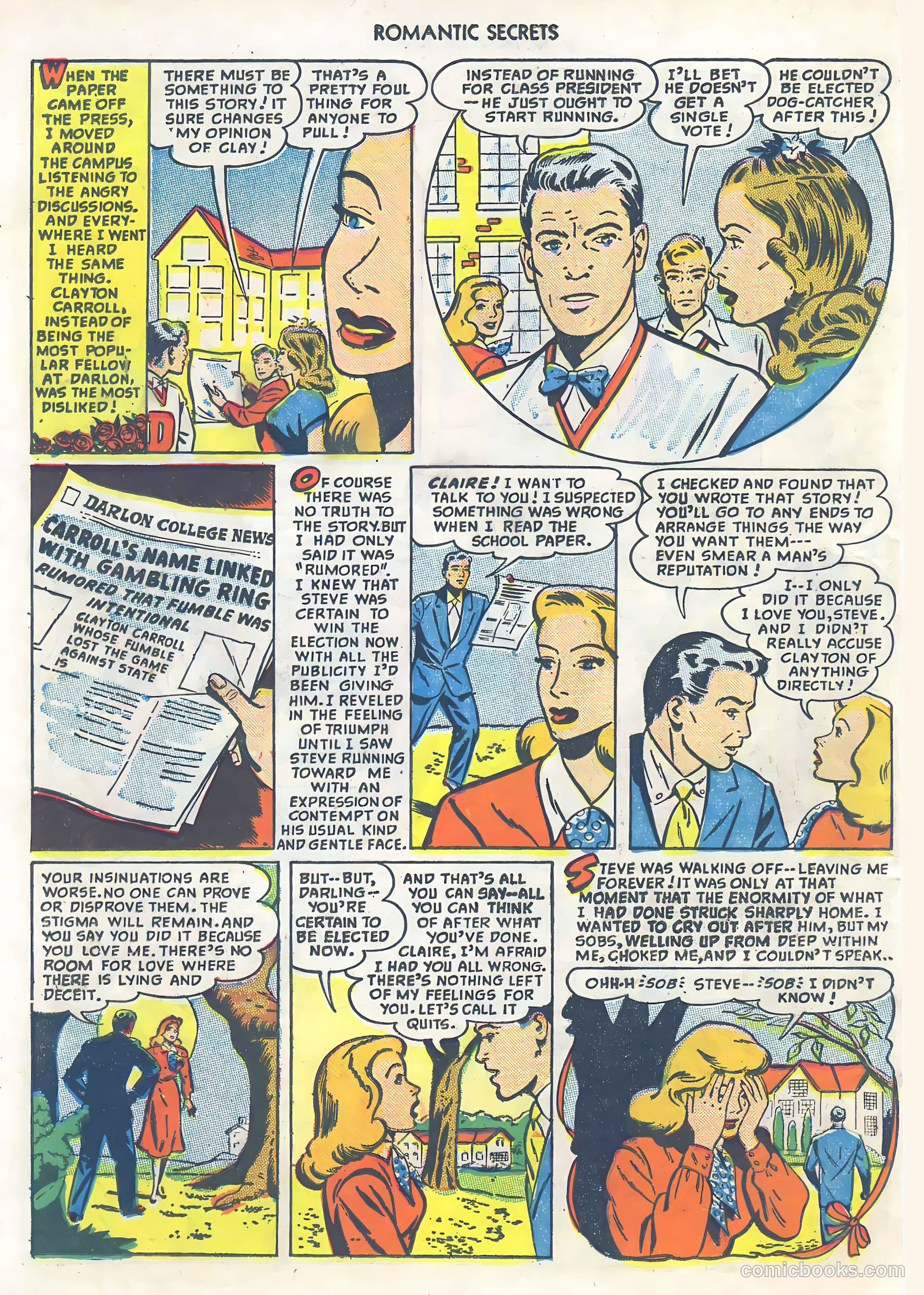 Romantic Secrets #2 (1949) — page 38 of 52