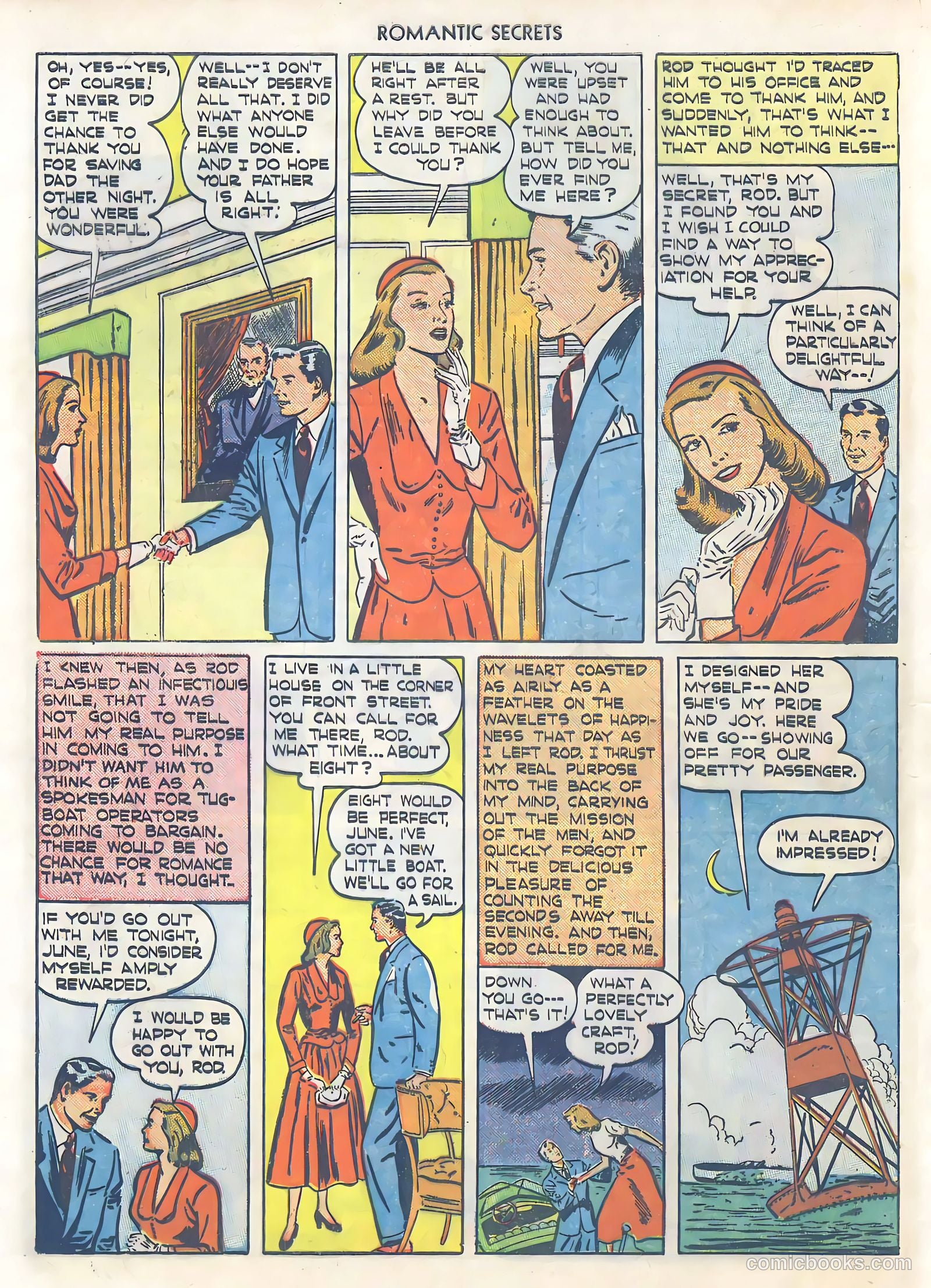 Romantic Secrets #2 (1949) — page 44 of 52