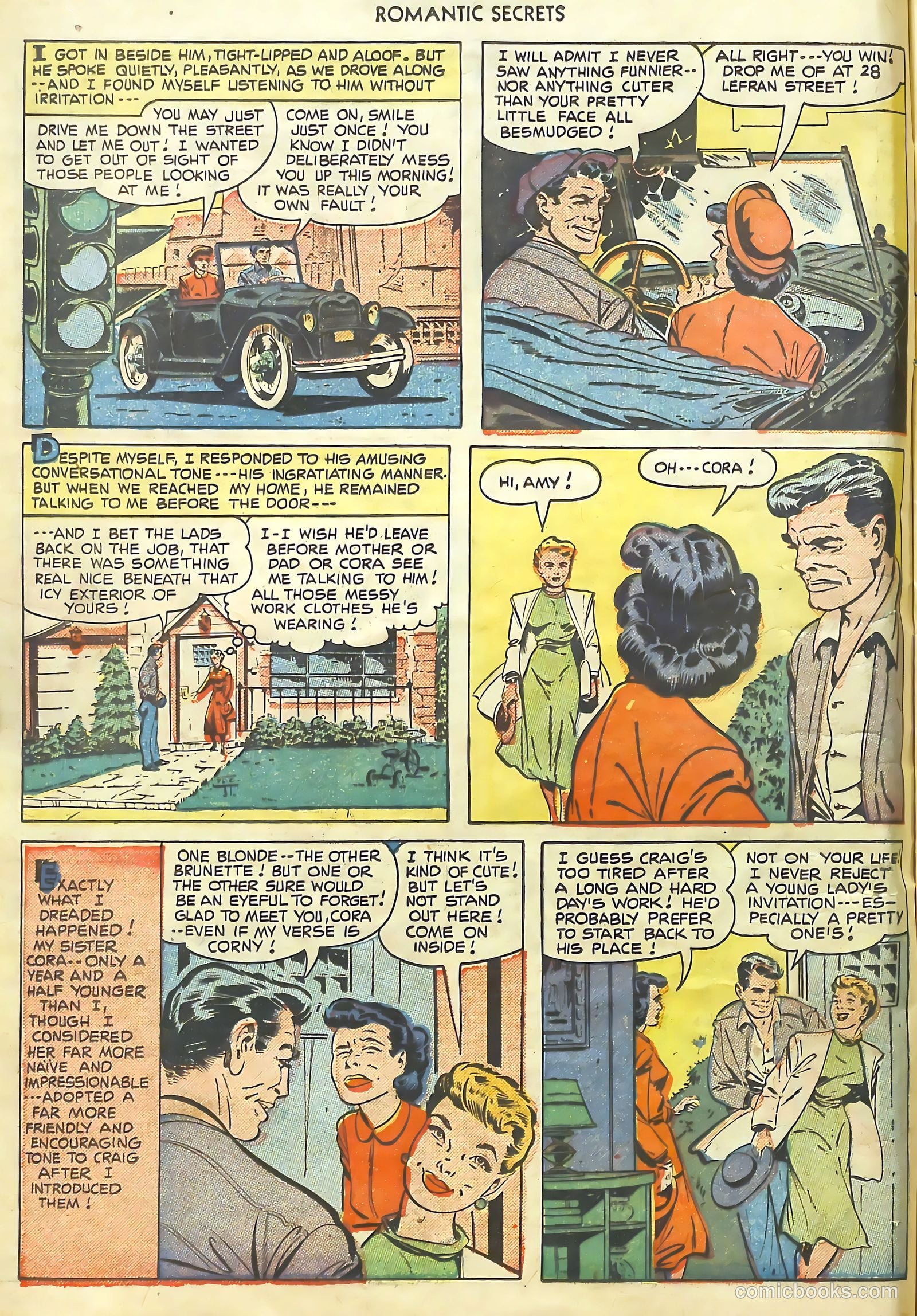 Romantic Secrets #20 (1951) — page 7 of 37