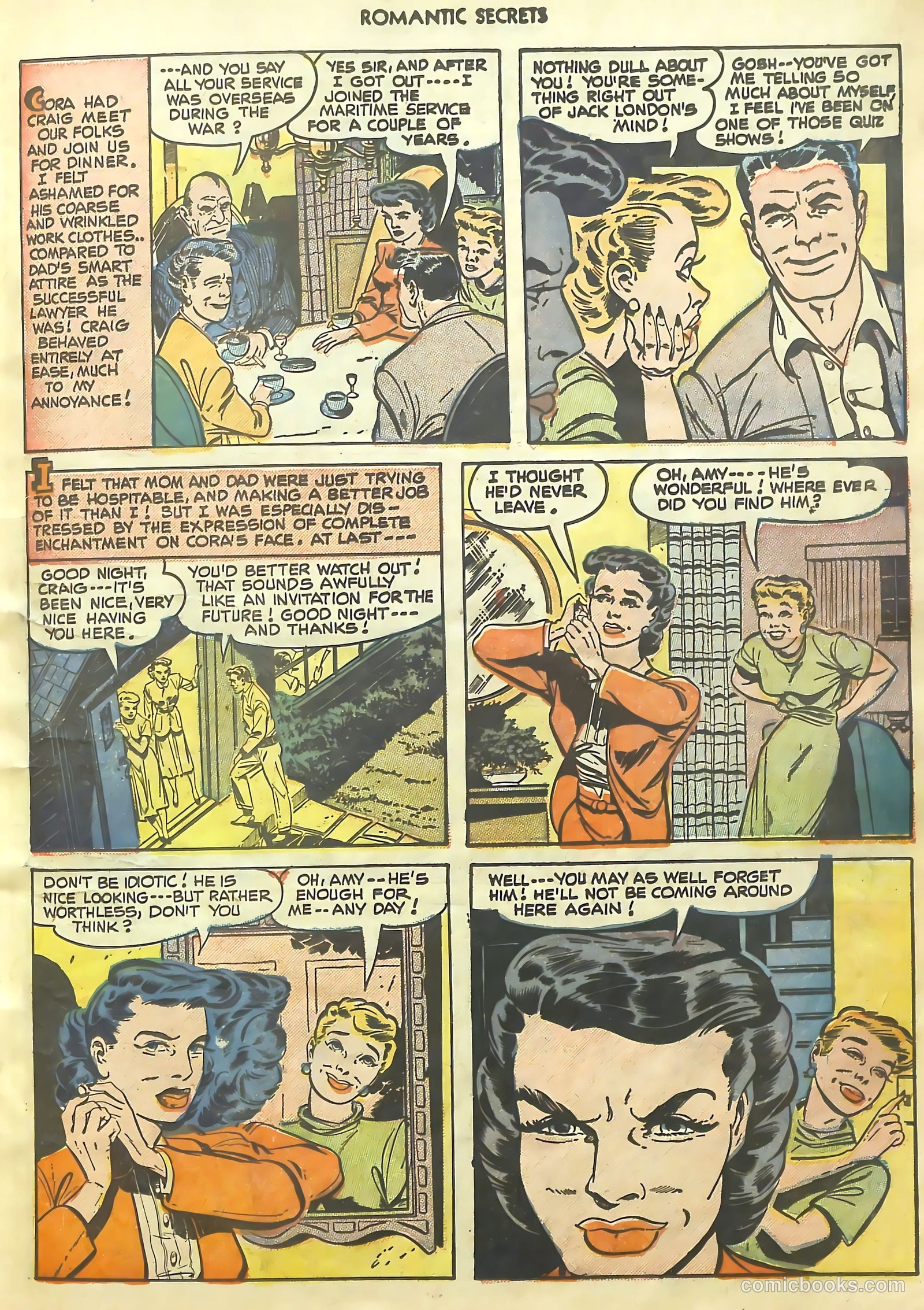 Romantic Secrets #20 (1951) — page 8 of 37