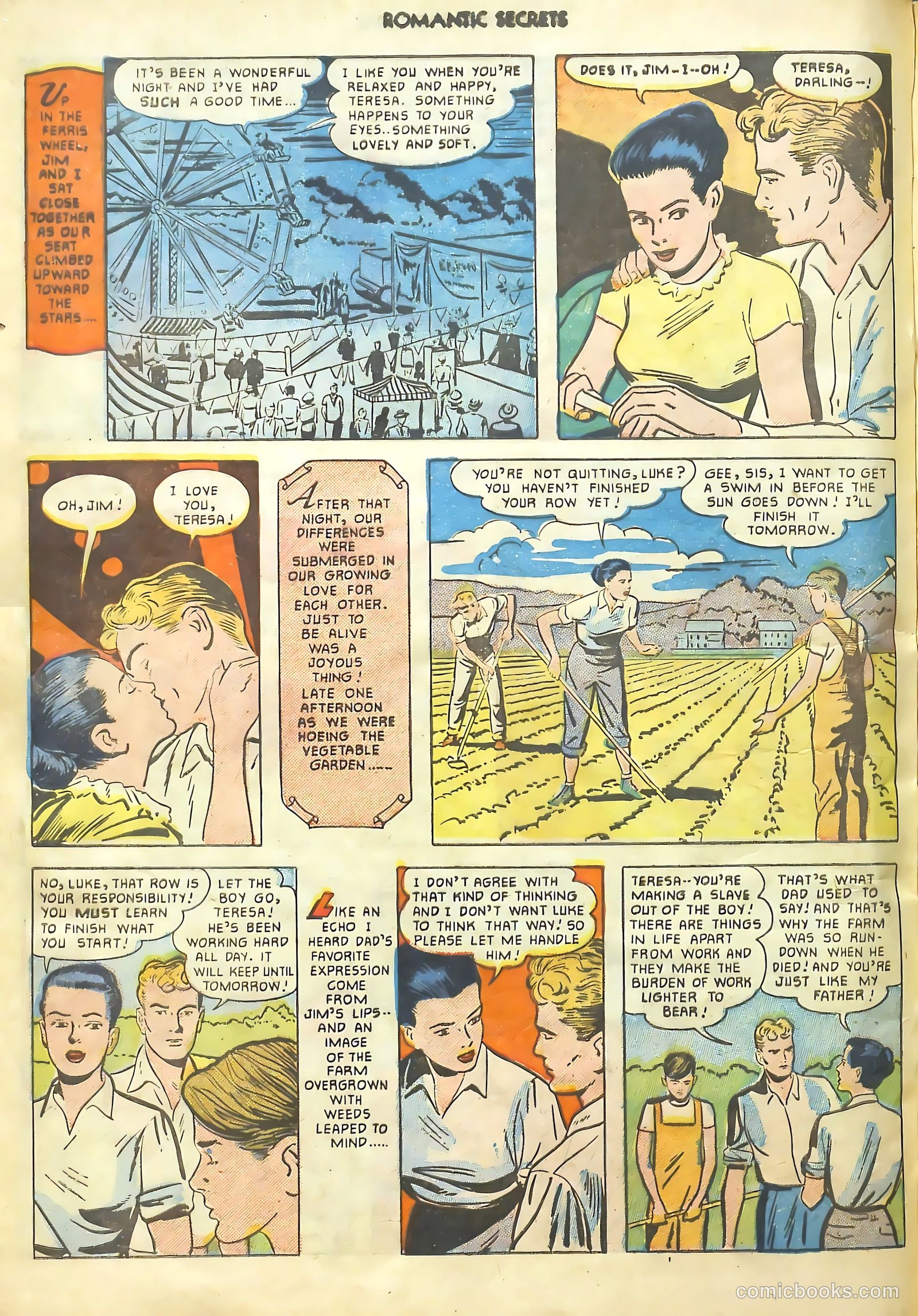 Romantic Secrets #20 (1951) — page 21 of 37