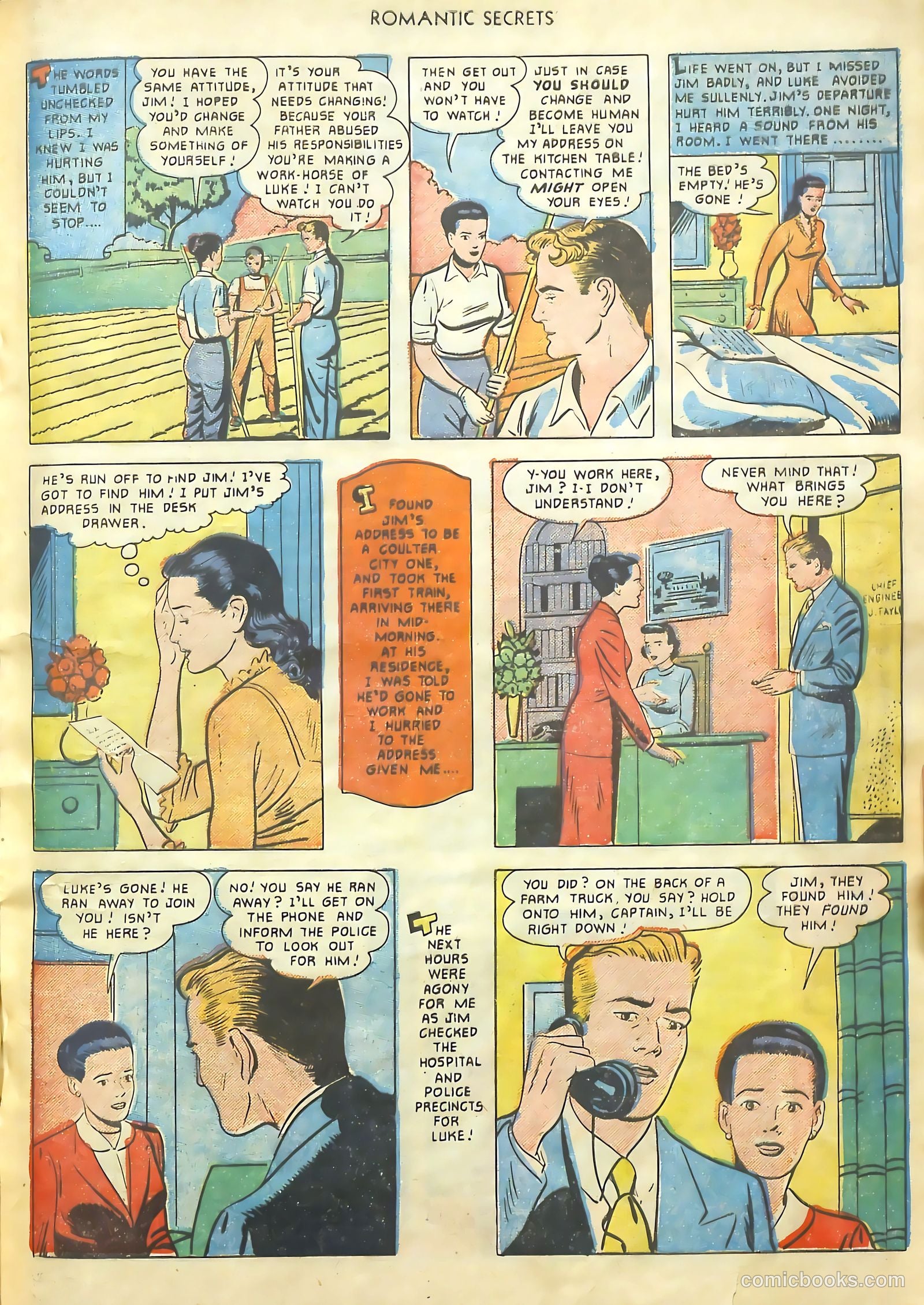 Romantic Secrets #20 (1951) — page 22 of 37
