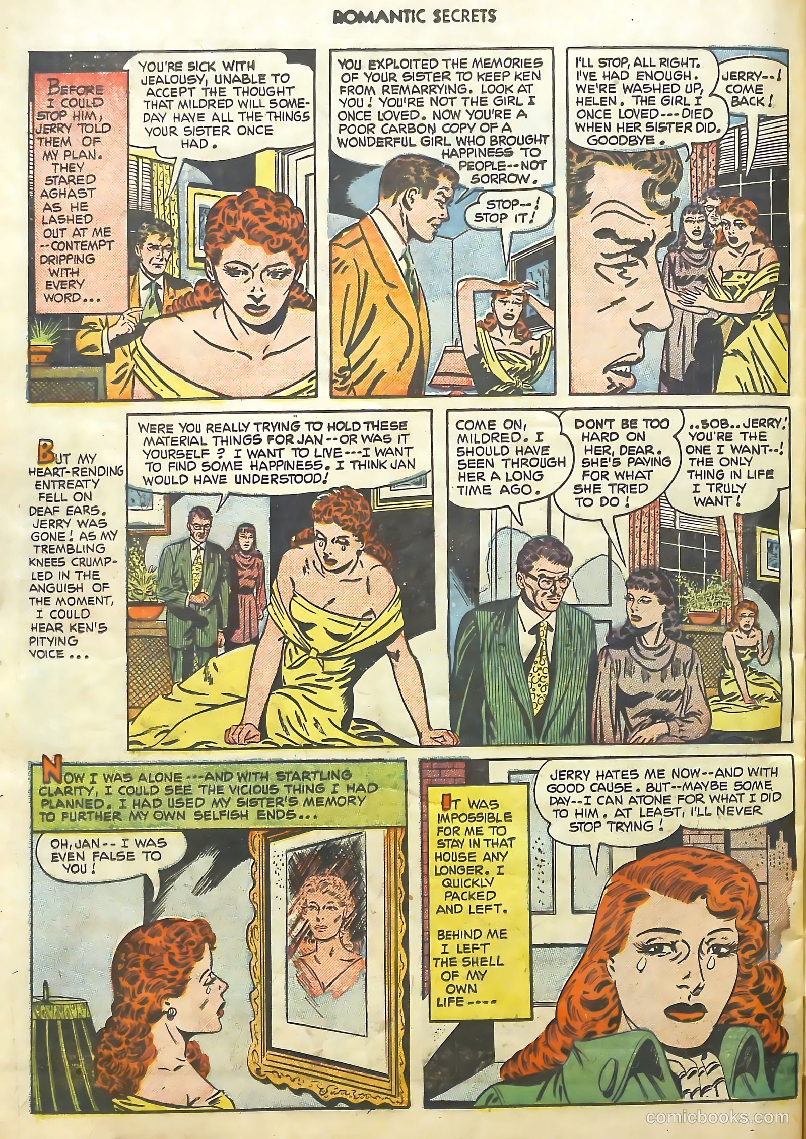 Romantic Secrets #20 (1951) — page 35 of 37