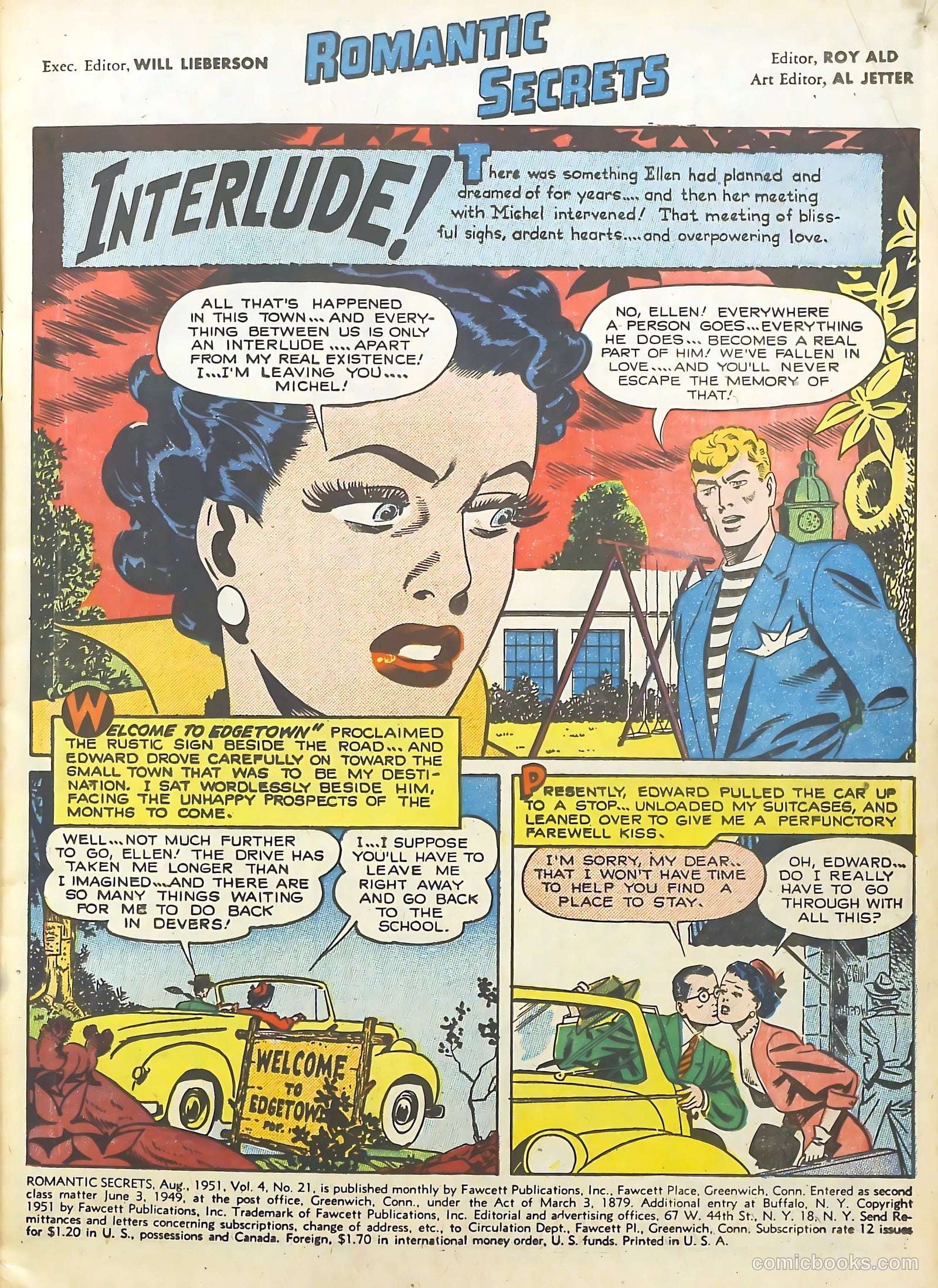 Romantic Secrets #21 (1951) — page 3 of 36