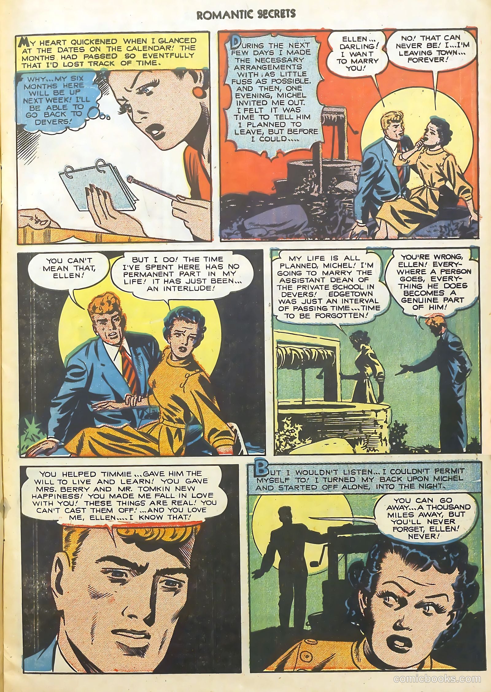 Romantic Secrets #21 (1951) — page 11 of 36