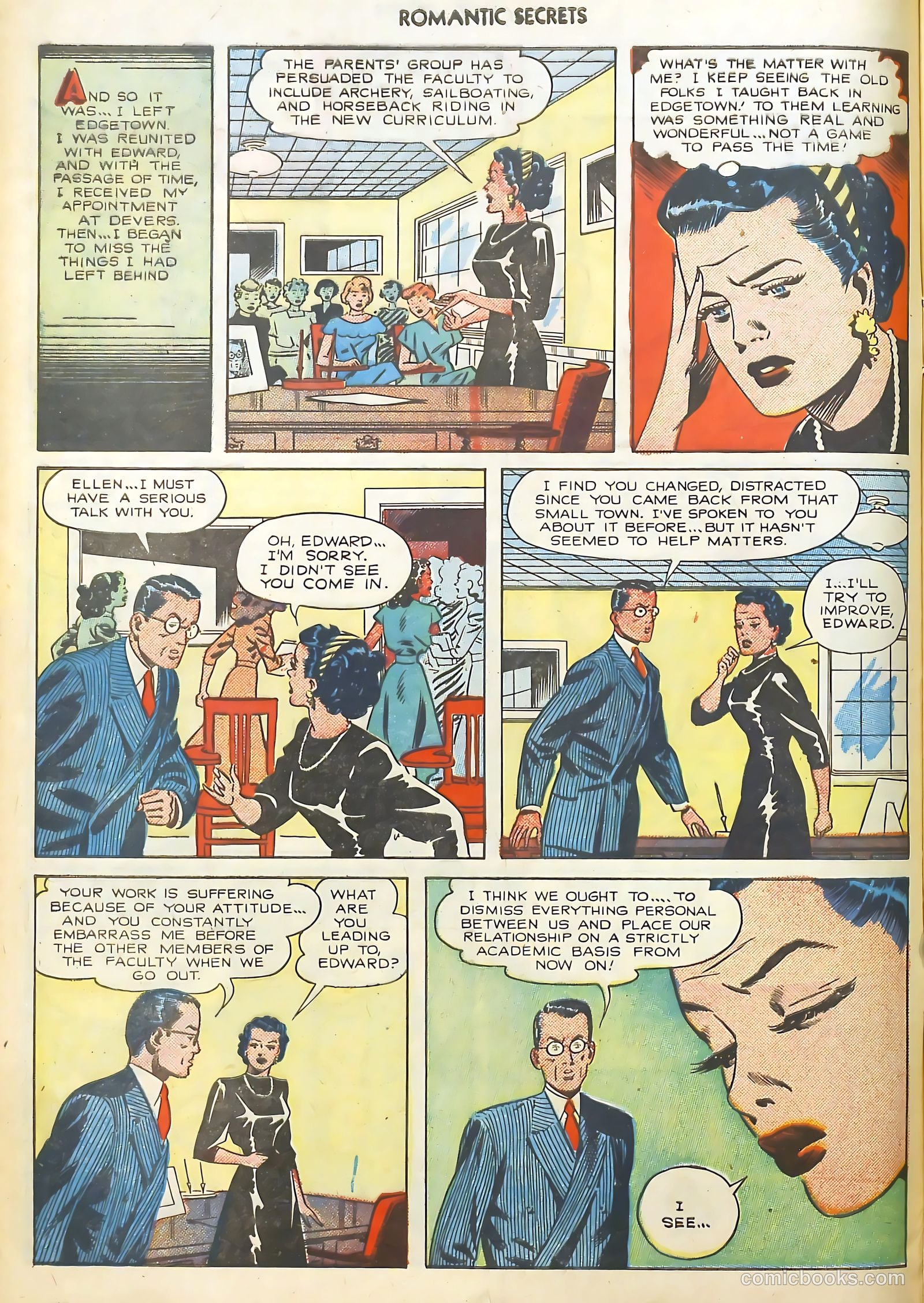 Romantic Secrets #21 (1951) — page 12 of 36