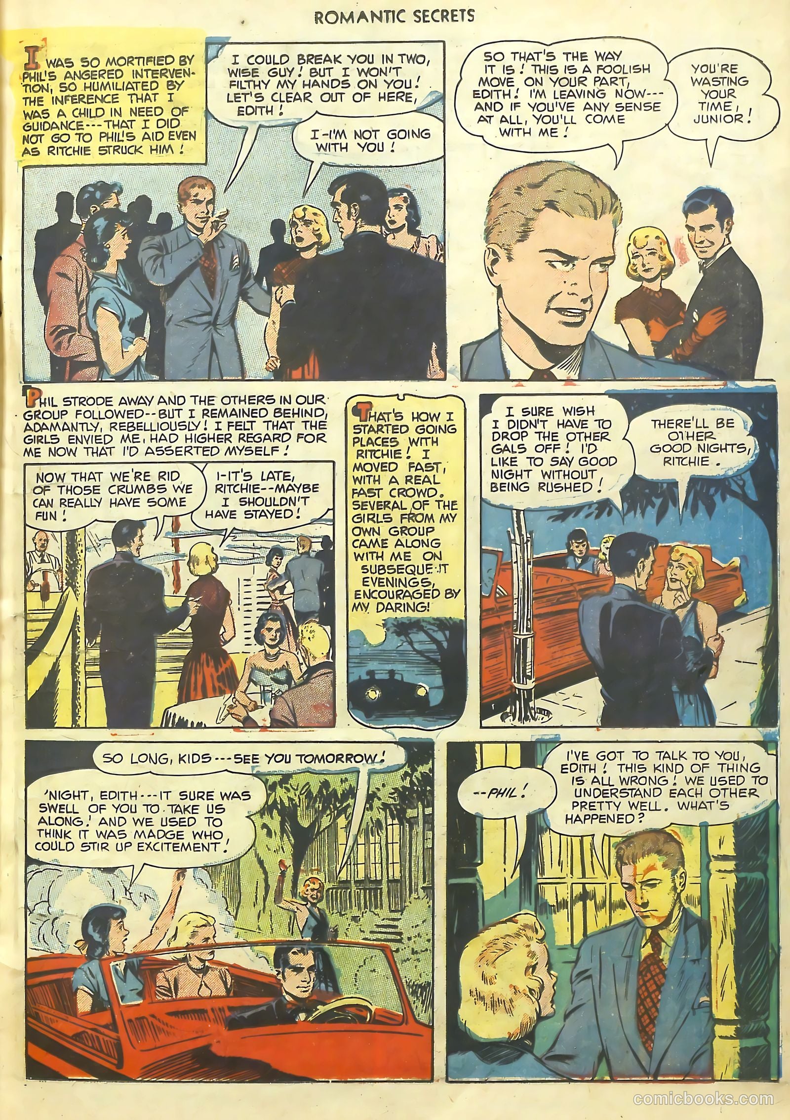 Romantic Secrets #22 (1951) — page 7 of 36