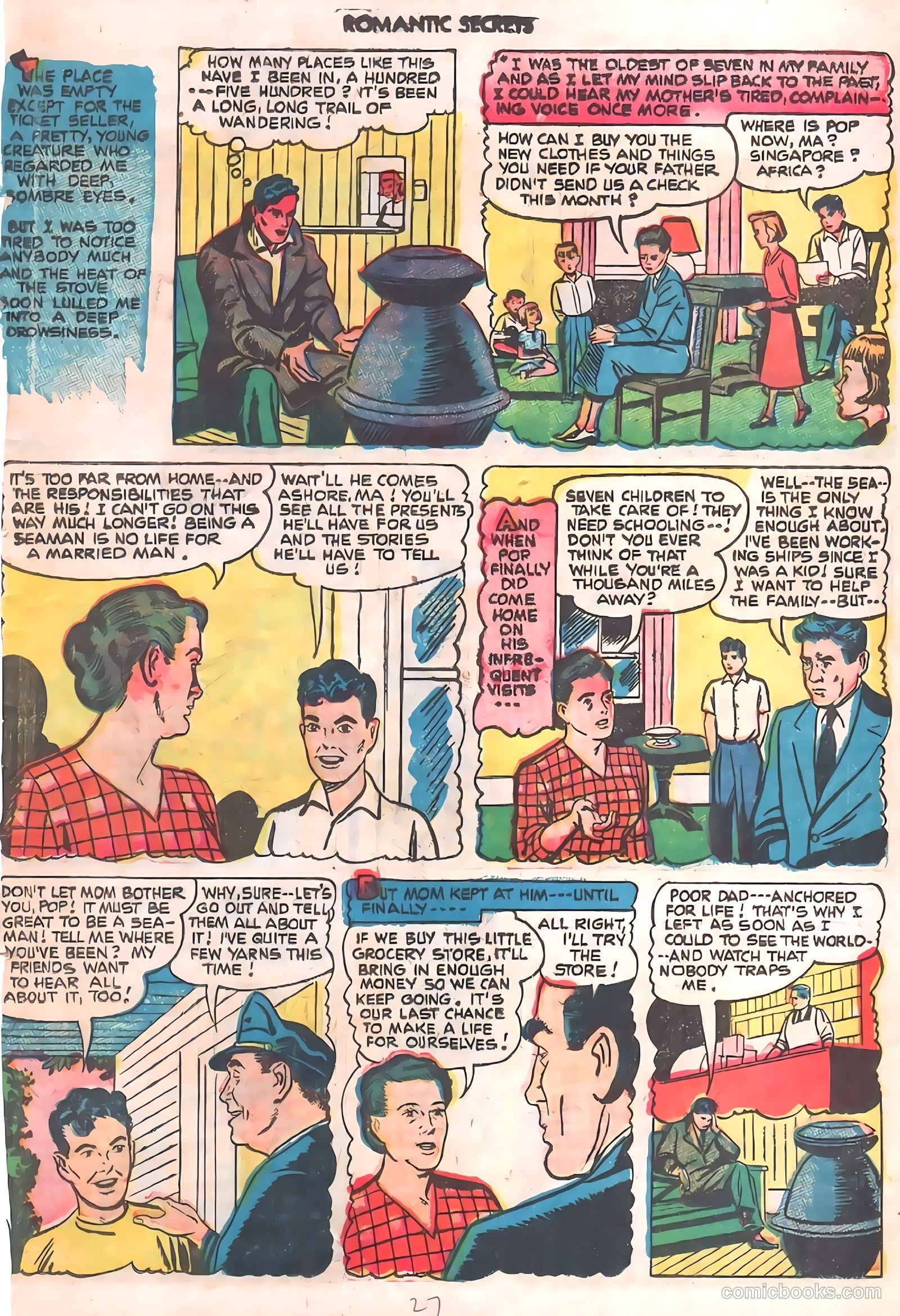 Romantic Secrets #22 (1951) — page 27 of 36