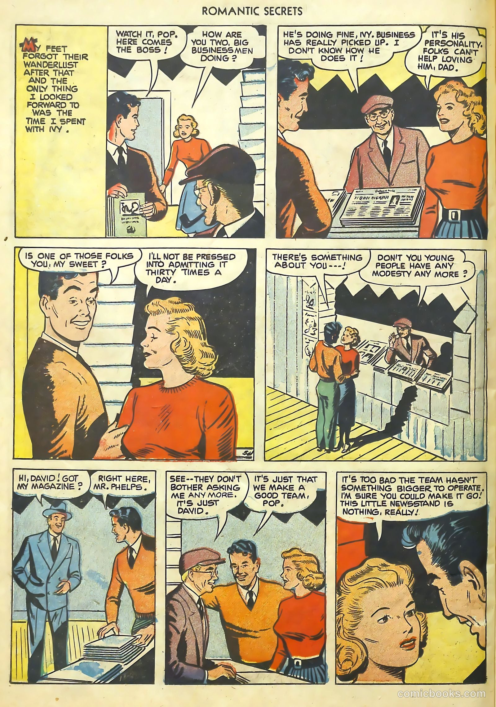 Romantic Secrets #22 (1951) — page 30 of 36