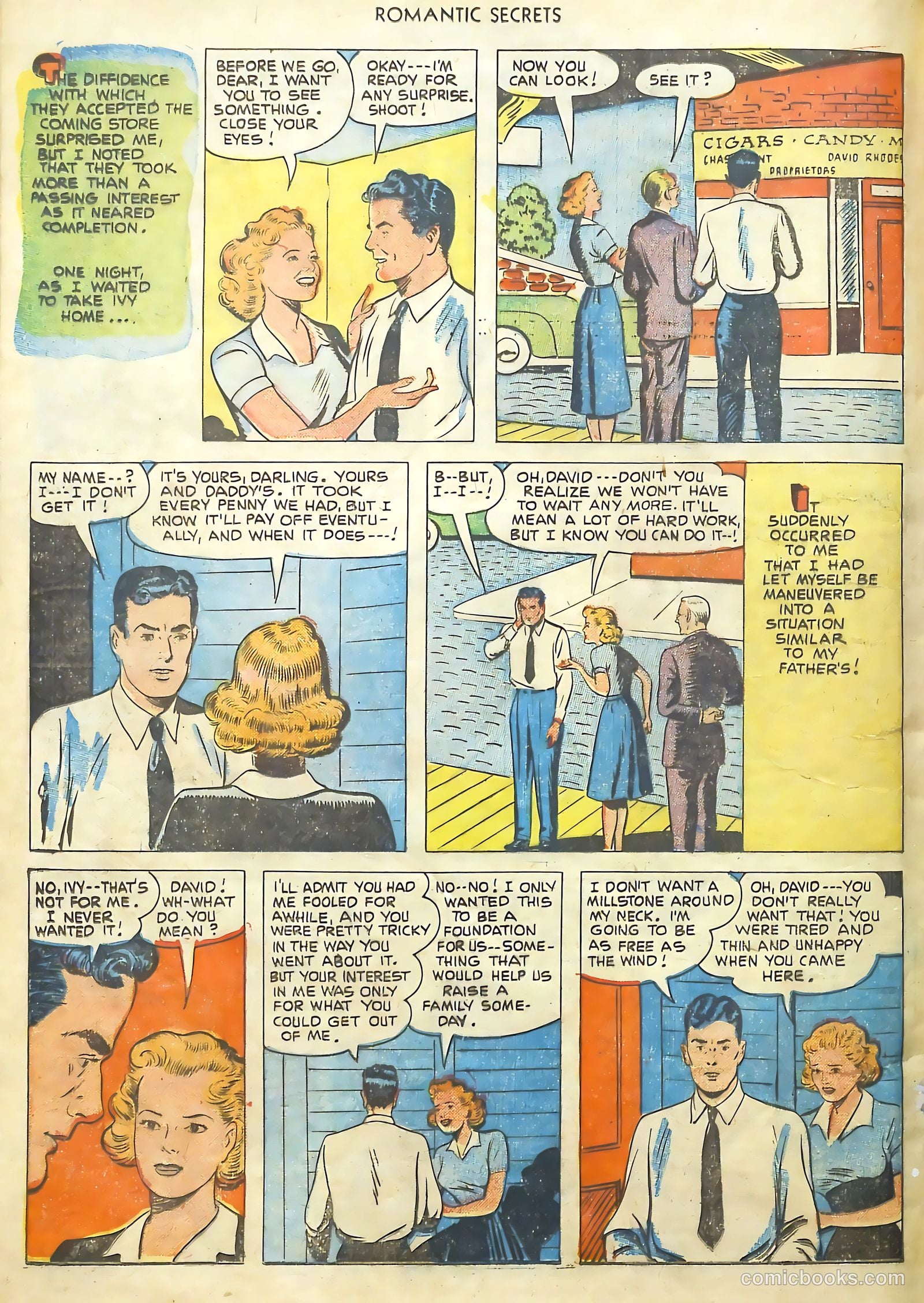 Romantic Secrets #22 (1951) — page 32 of 36