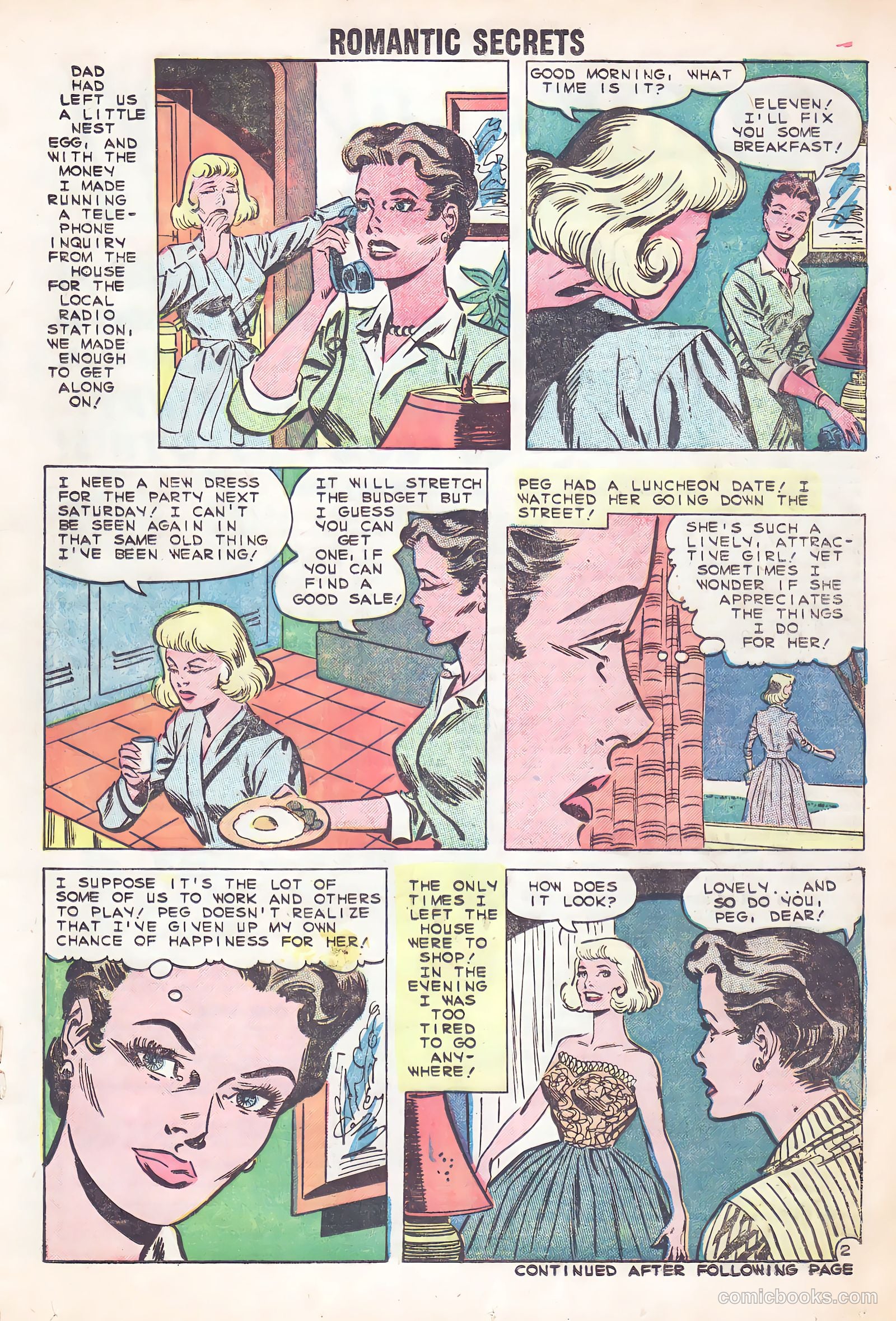 Romantic Secrets #23 (1959) — page 21 of 36