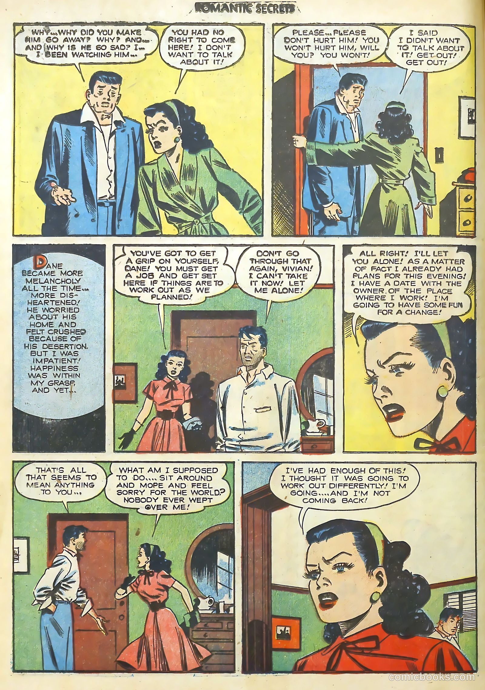 Romantic Secrets #23 (1951) — page 10 of 36
