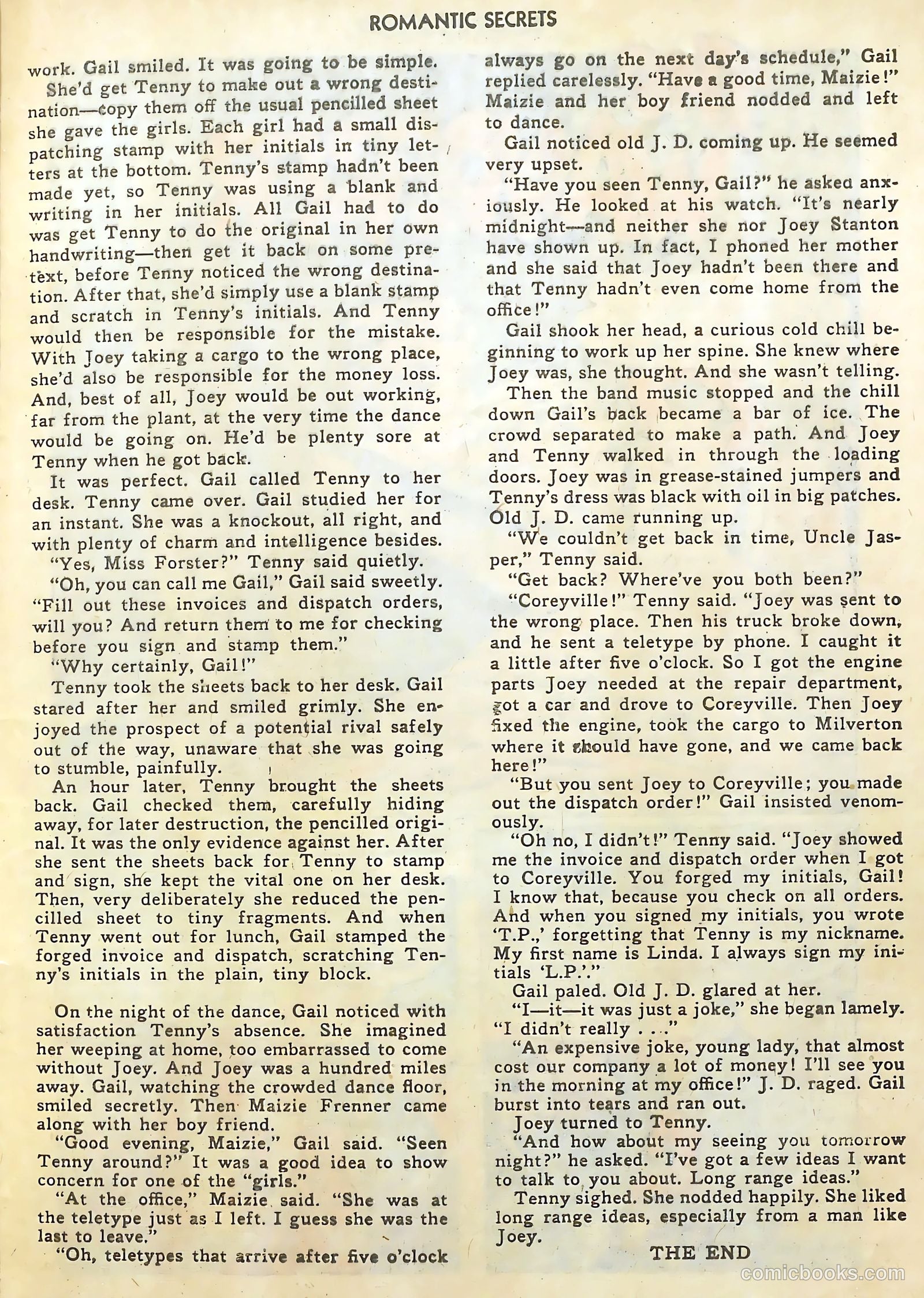 Romantic Secrets #23 (1951) — page 25 of 36