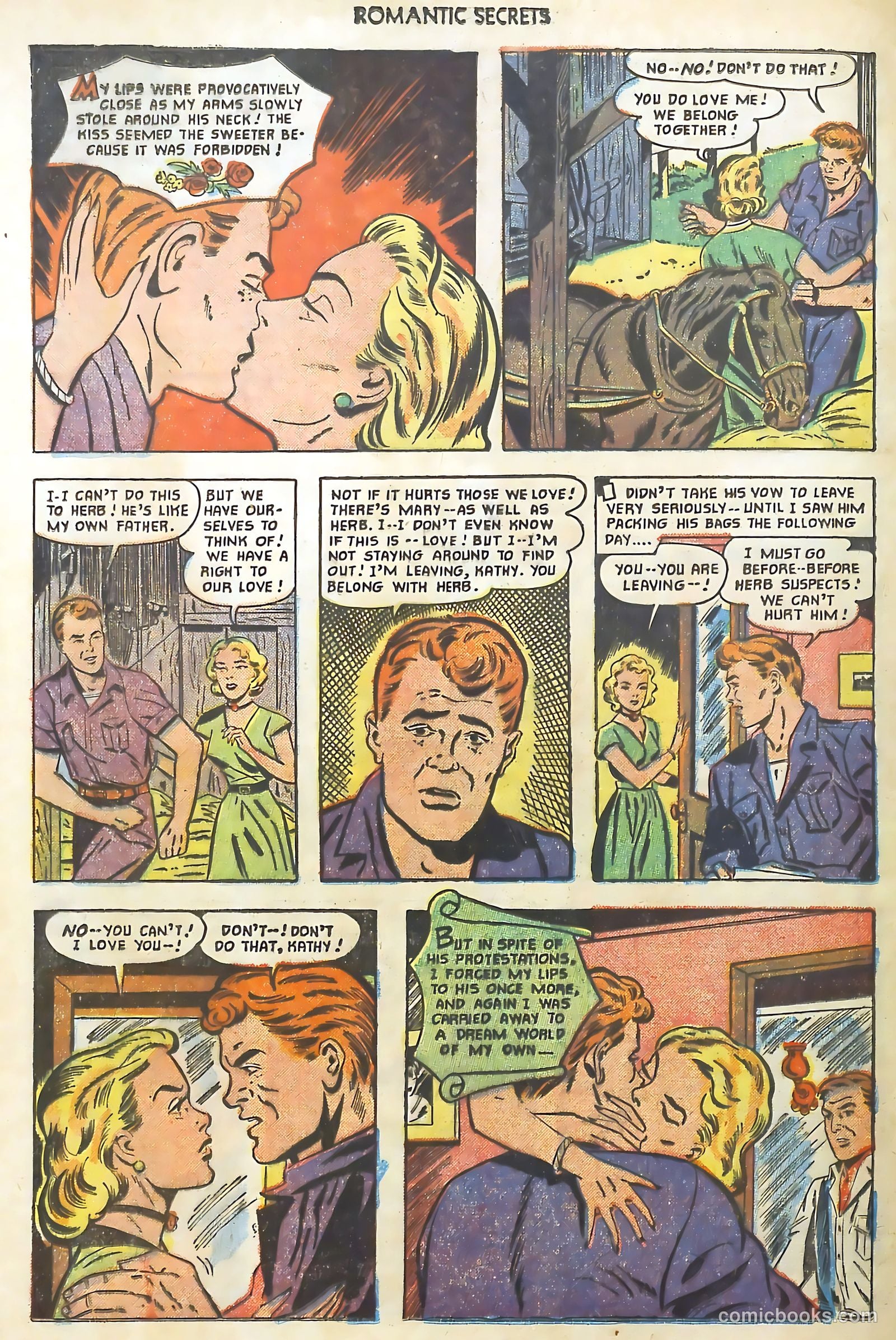 Romantic Secrets #23 (1951) — page 32 of 36