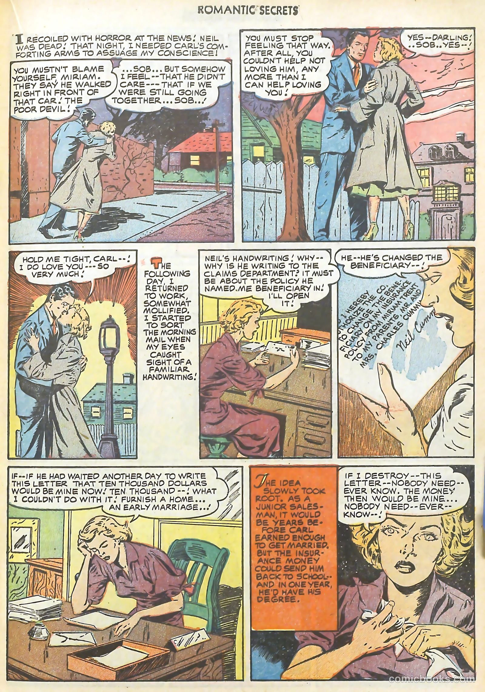 Romantic Secrets #24 (1951) — page 19 of 36