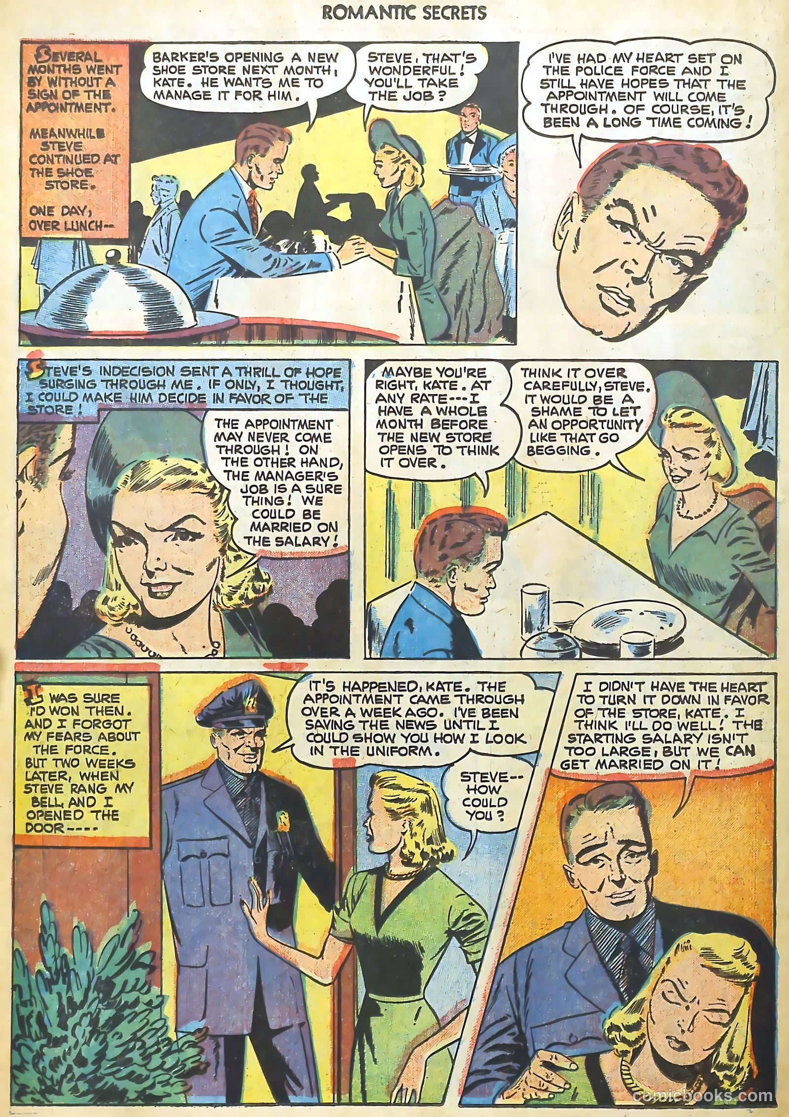 Romantic Secrets #25 (1960) — page 32 of 36