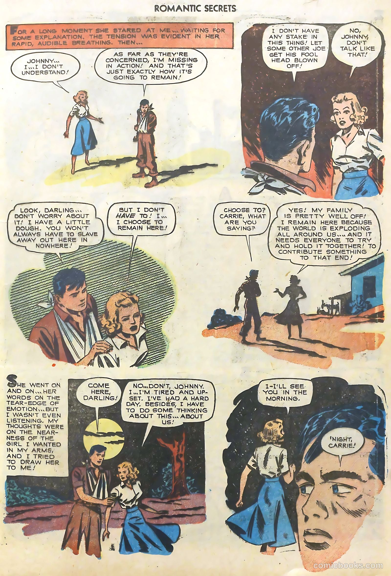 Romantic Secrets #26 (1952) — page 9 of 36