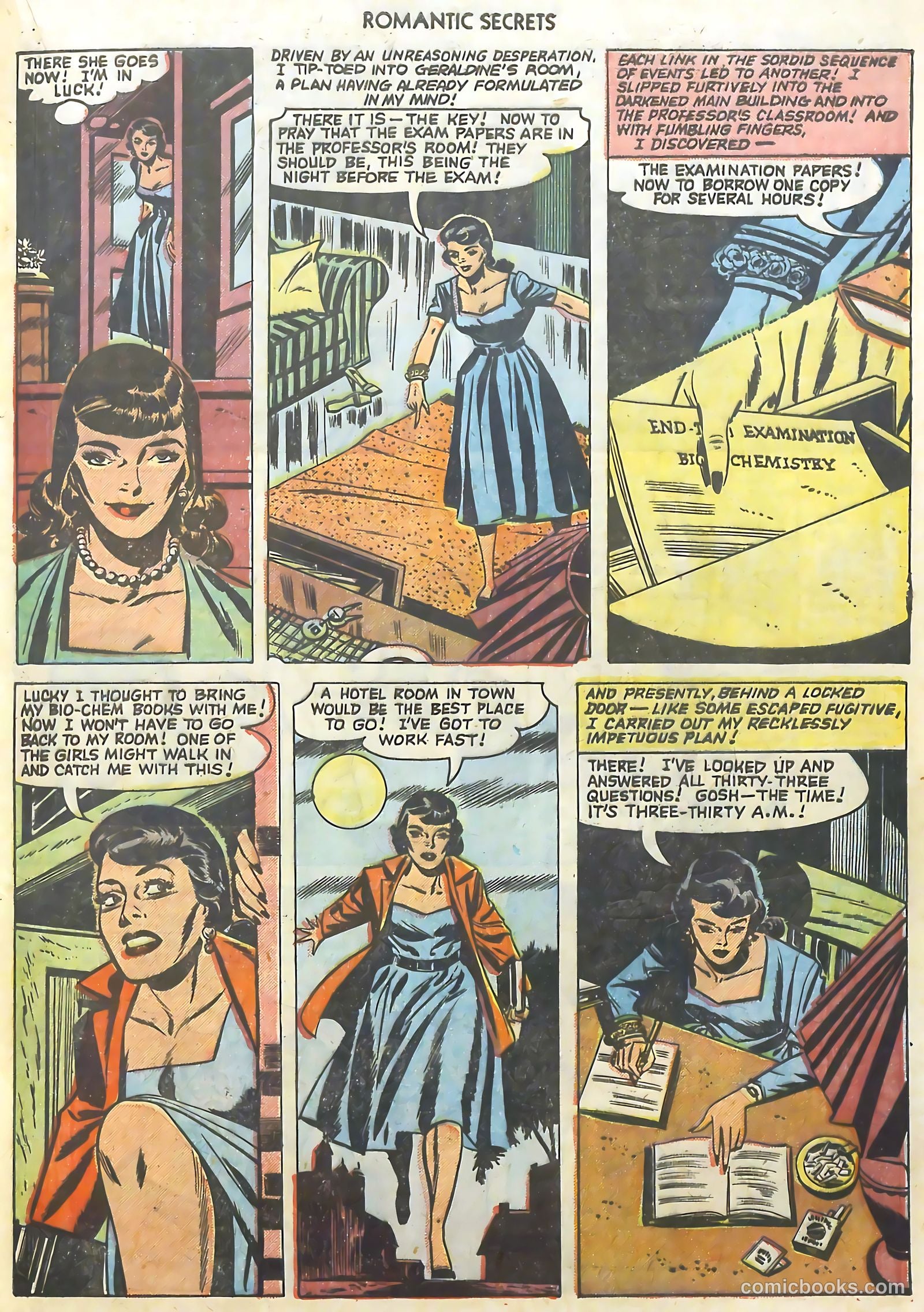 Romantic Secrets #26 (1952) — page 17 of 36