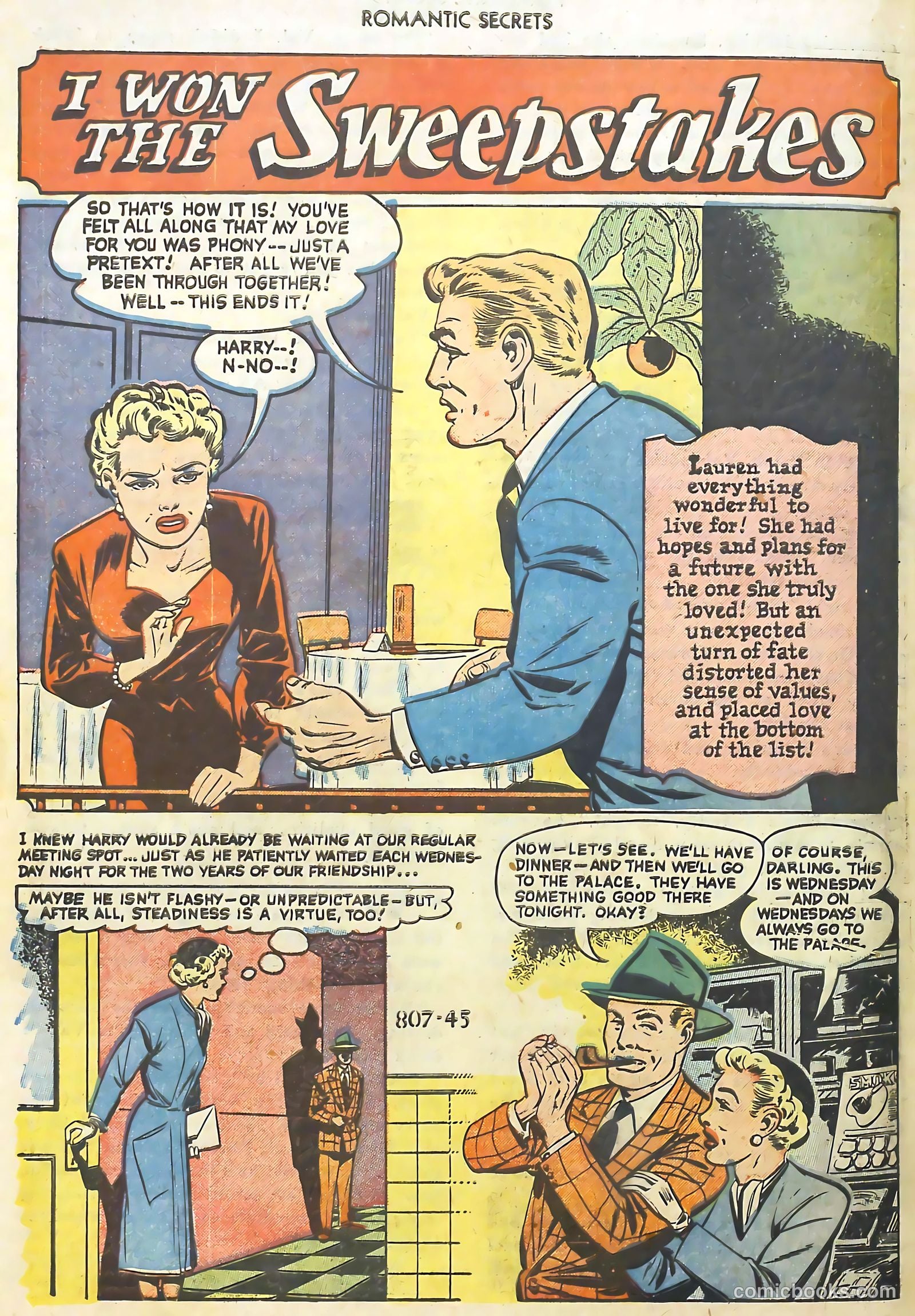 Romantic Secrets #26 (1952) — page 26 of 36