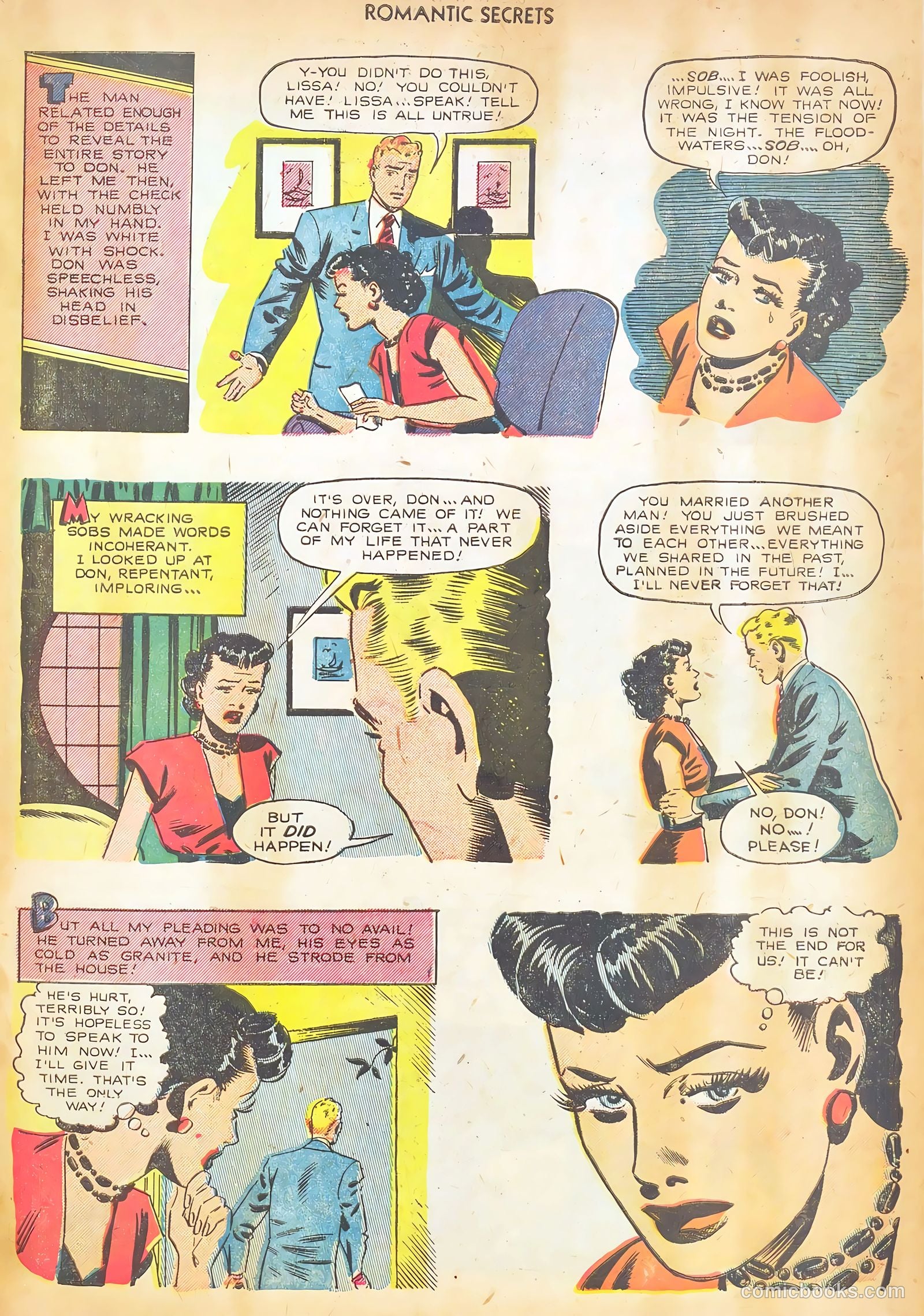 Romantic Secrets #28 (1952) — page 11 of 36