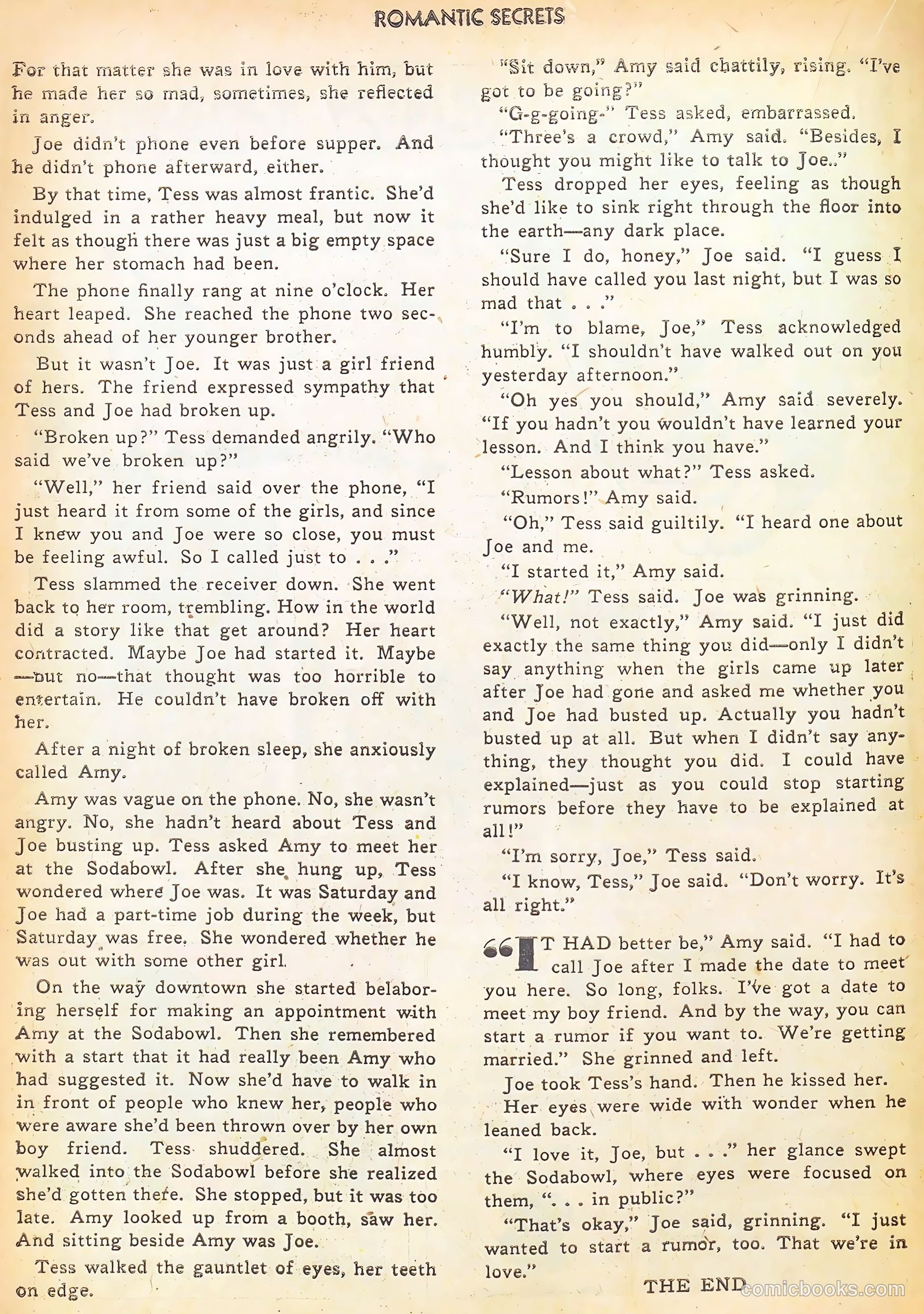 Romantic Secrets #28 (1952) — page 16 of 36