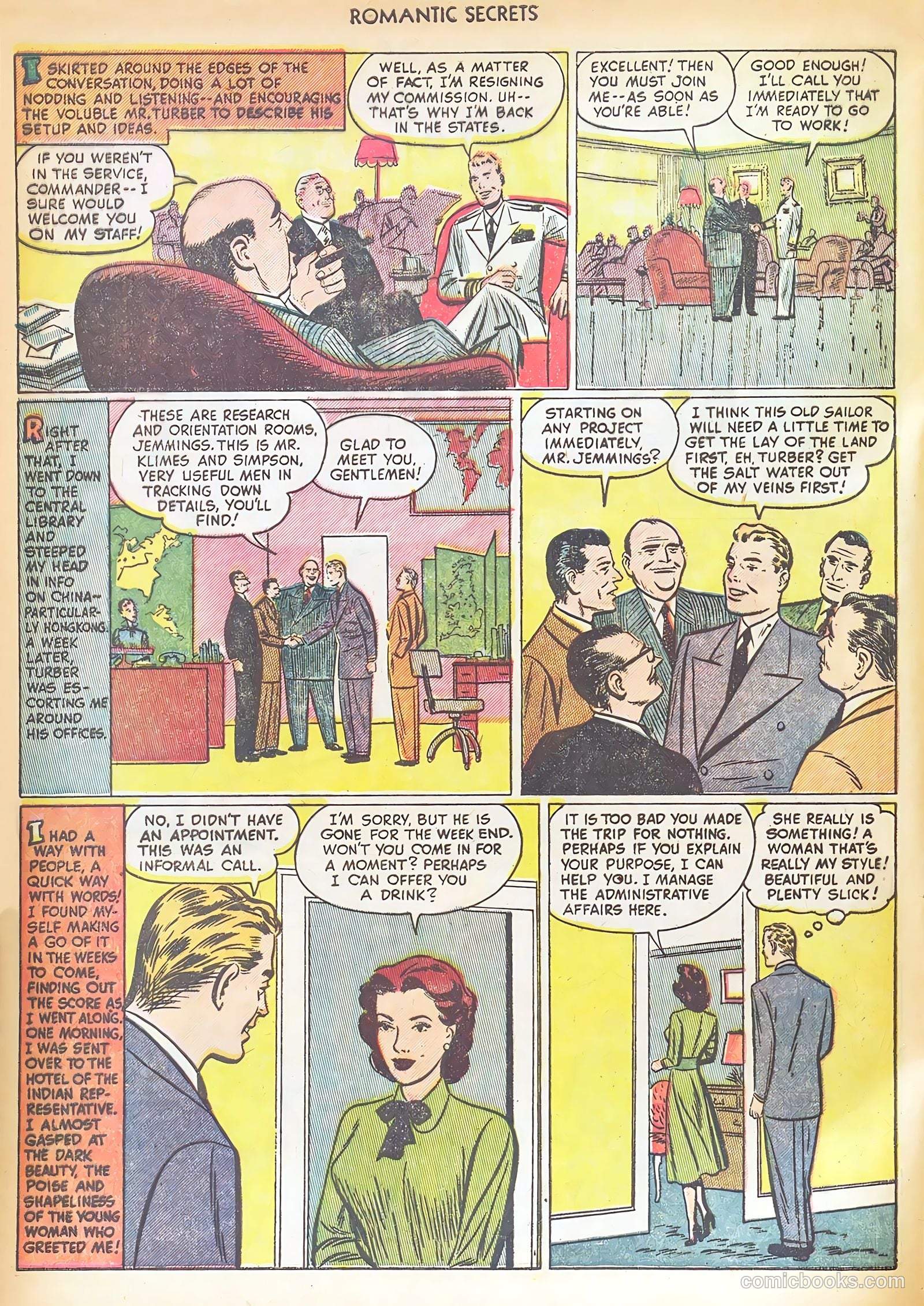 Romantic Secrets #28 (1952) — page 22 of 36