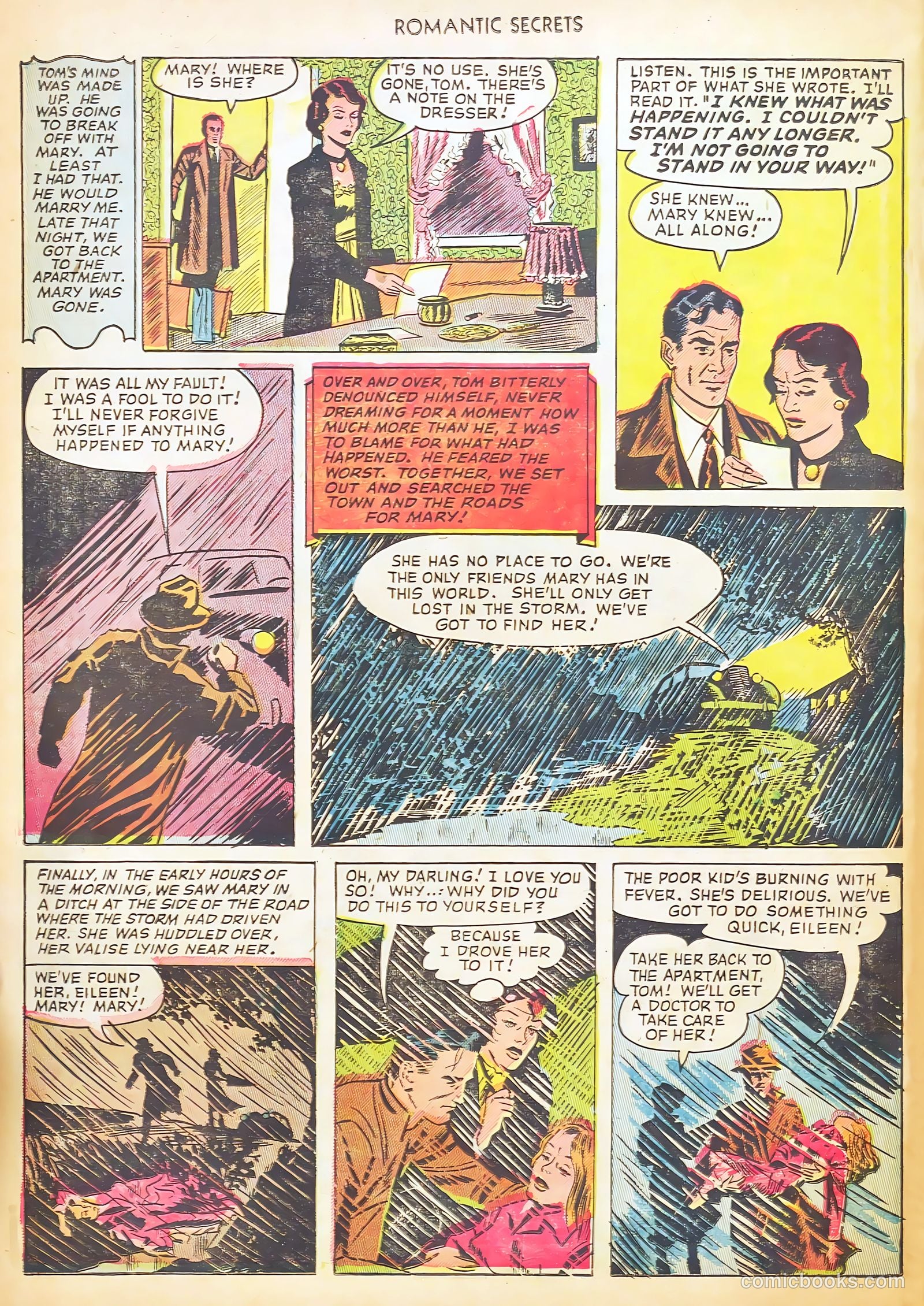 Romantic Secrets #28 (1952) — page 32 of 36