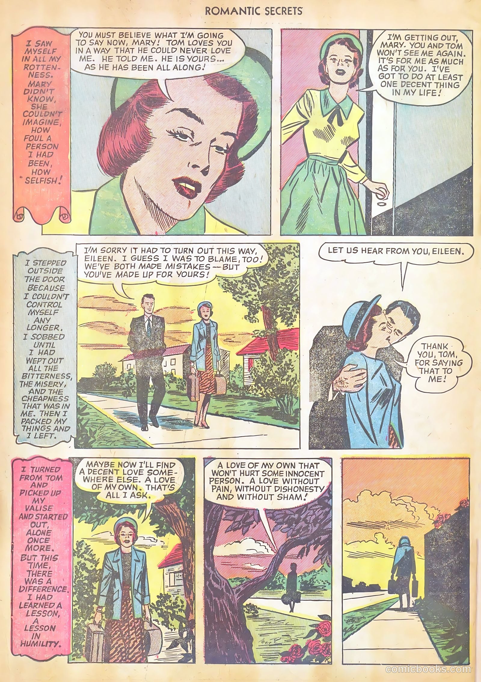 Romantic Secrets #28 (1952) — page 34 of 36