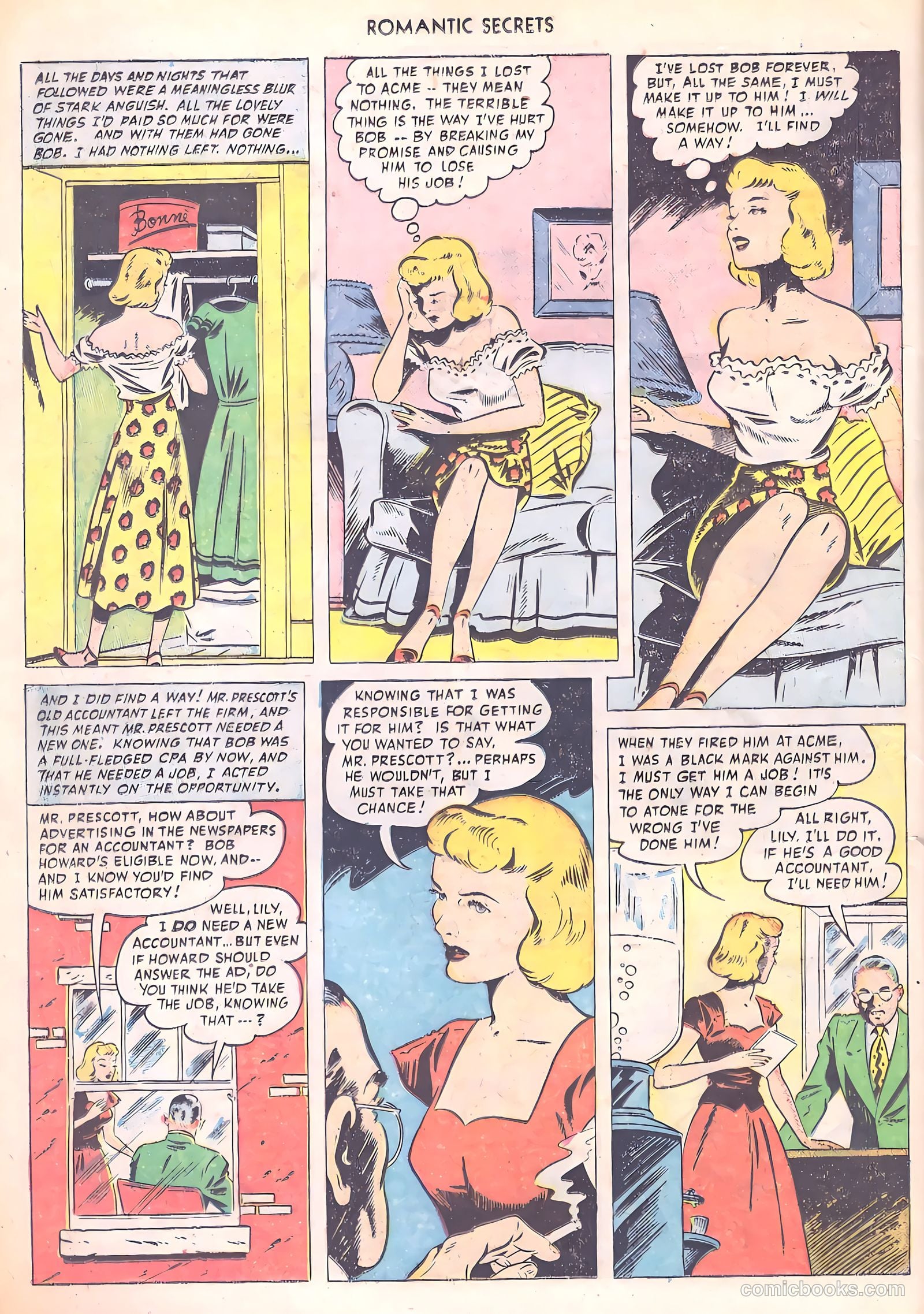 Romantic Secrets #3 (1950) — page 26 of 52