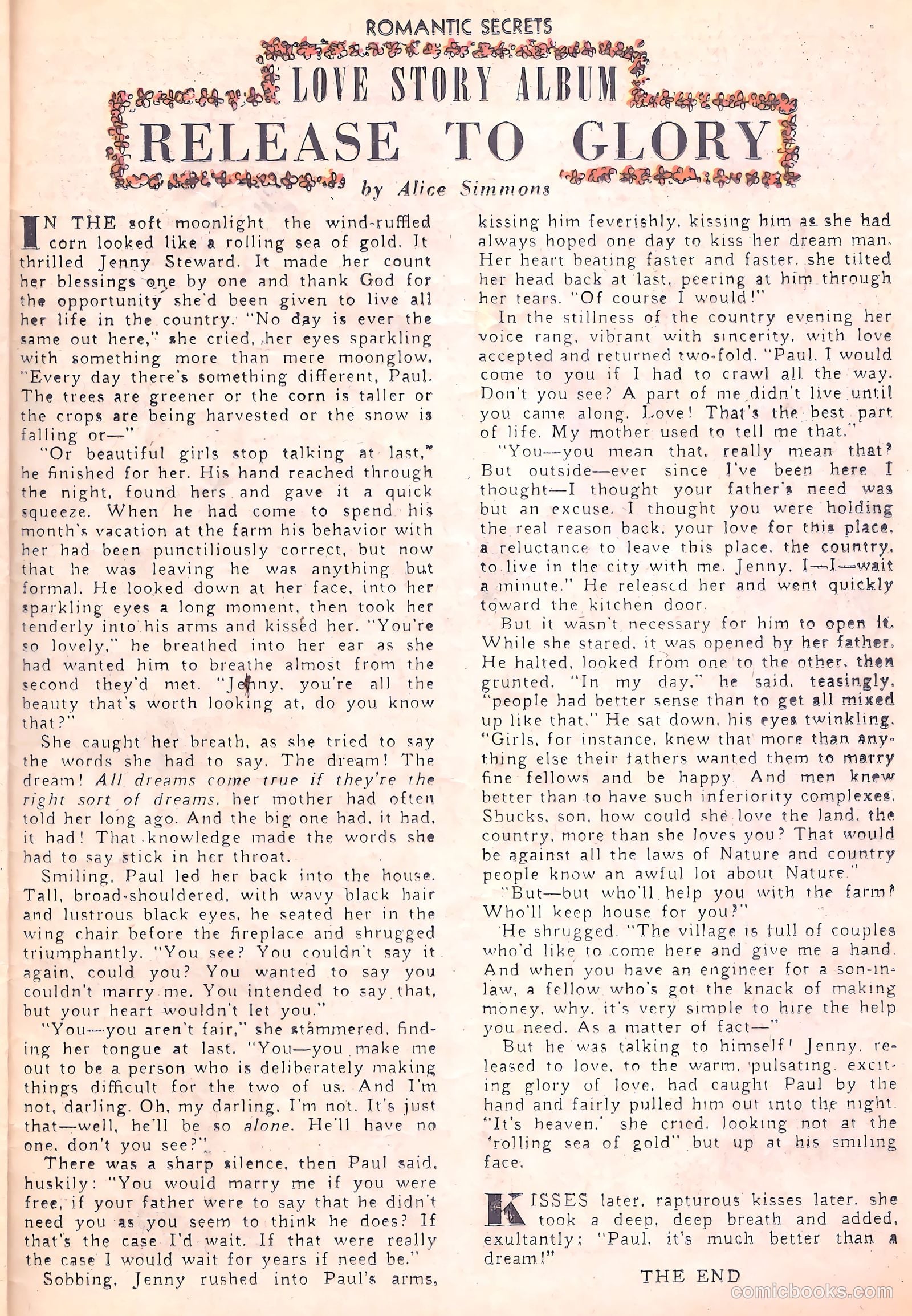 Romantic Secrets #3 (1950) — page 39 of 52