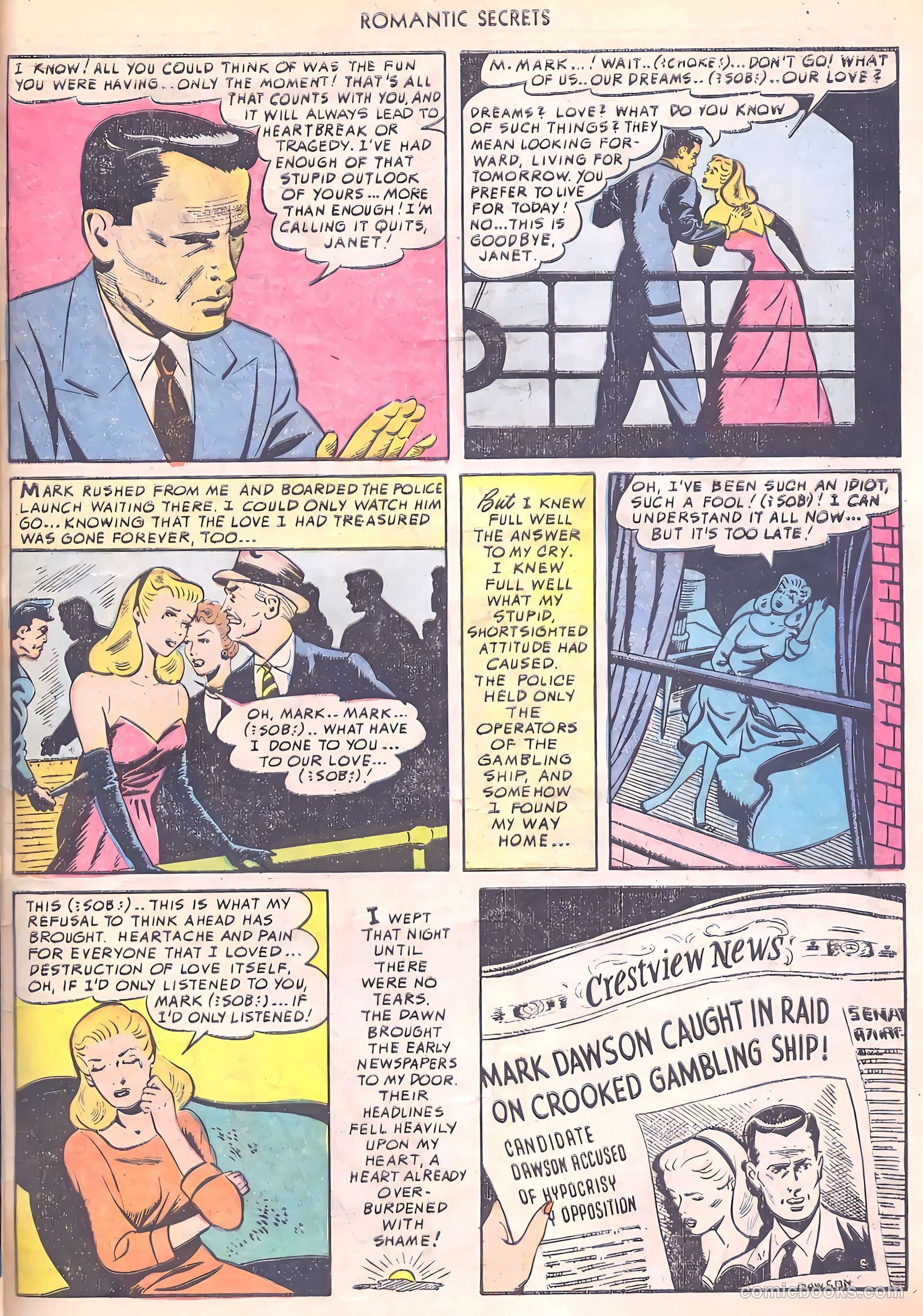 Romantic Secrets #3 (1950) — page 47 of 52
