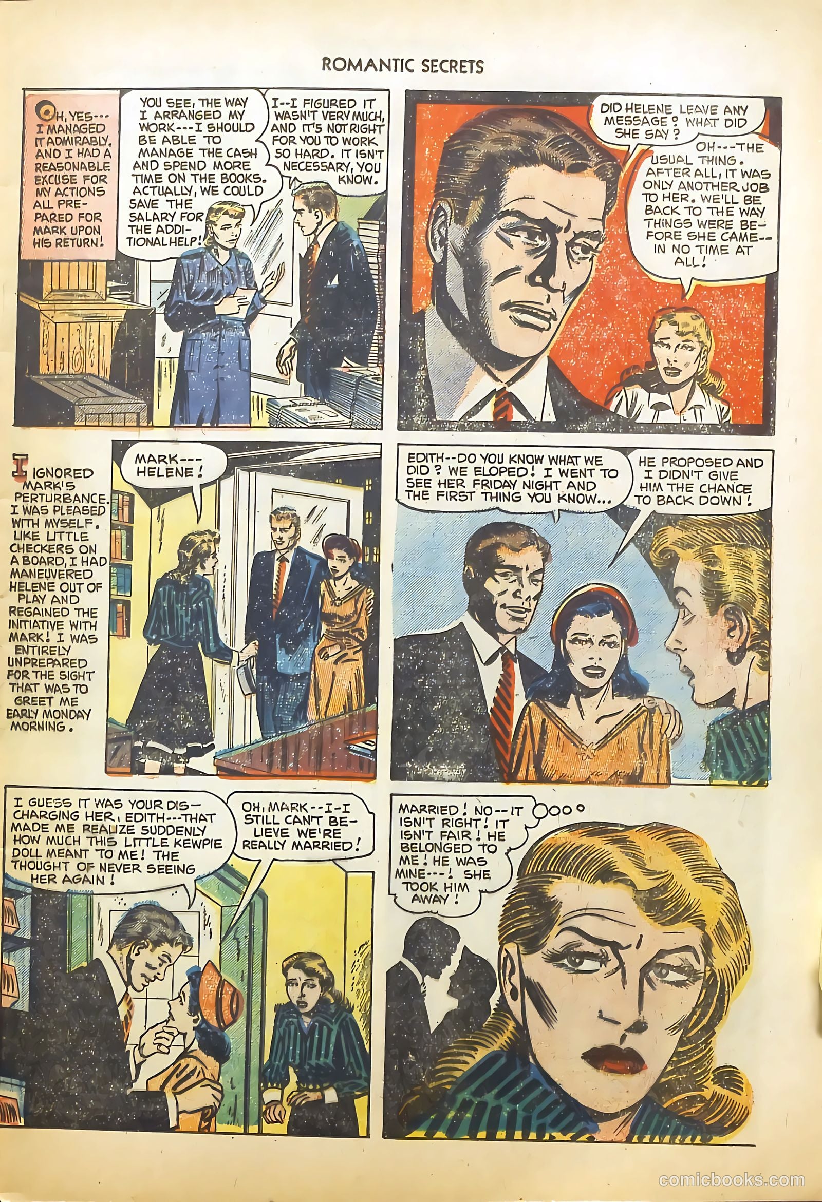 Romantic Secrets #30 (1952) — page 7 of 36