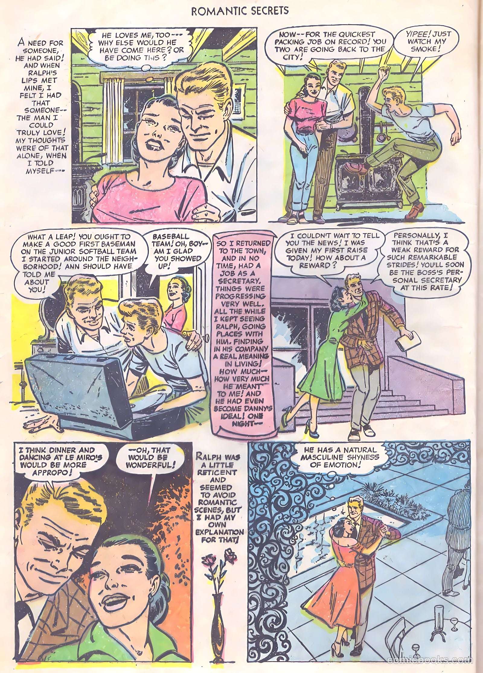 Romantic Secrets #33 (1952) — page 8 of 36