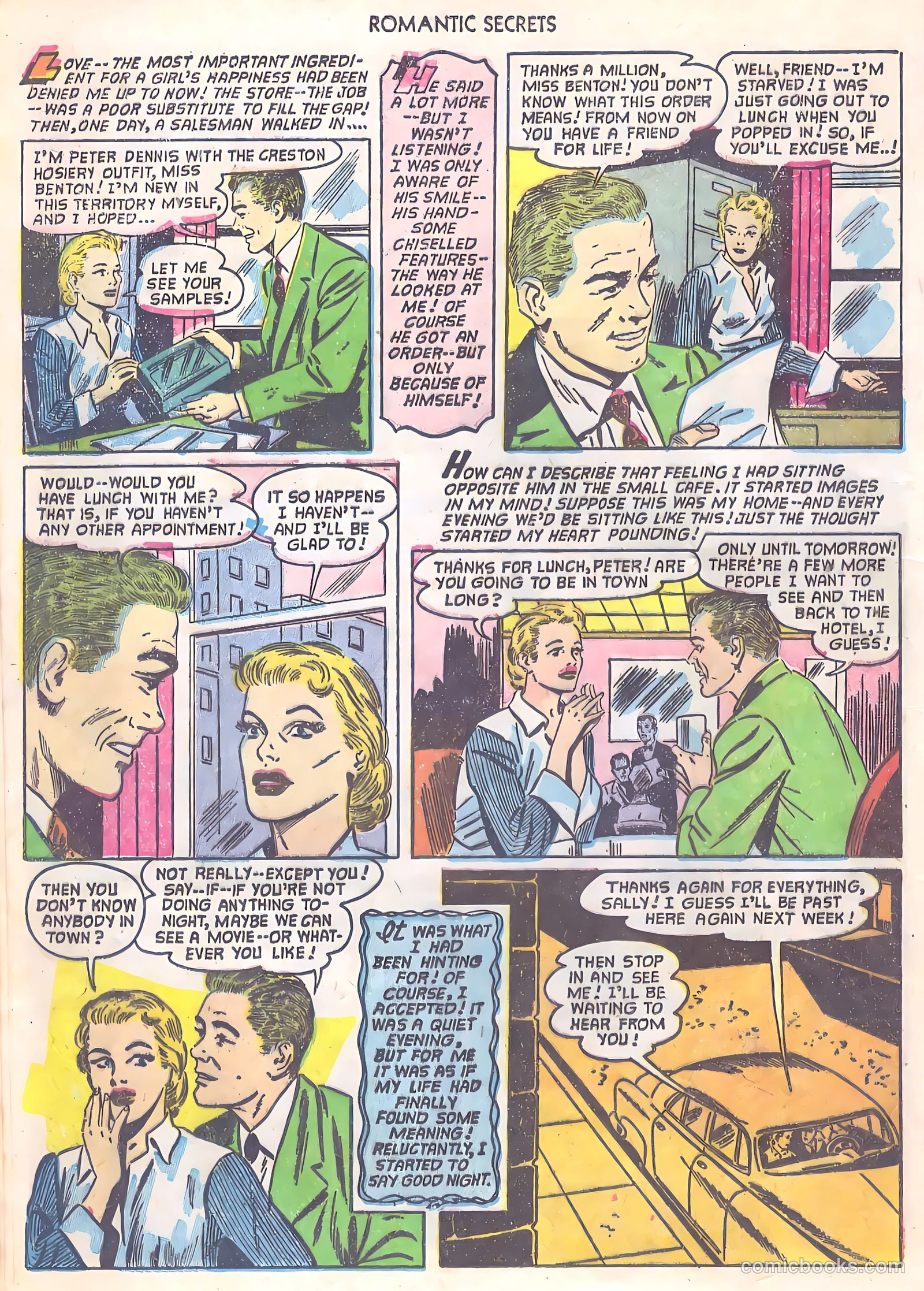 Romantic Secrets #33 (1952) — page 16 of 36
