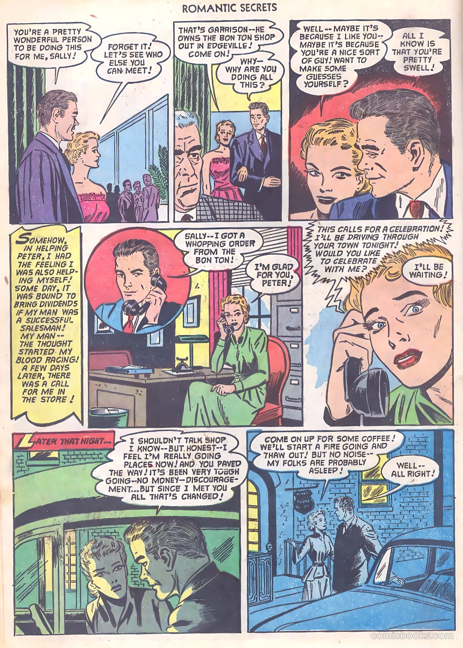 Romantic Secrets #33 (1952) — page 18 of 36