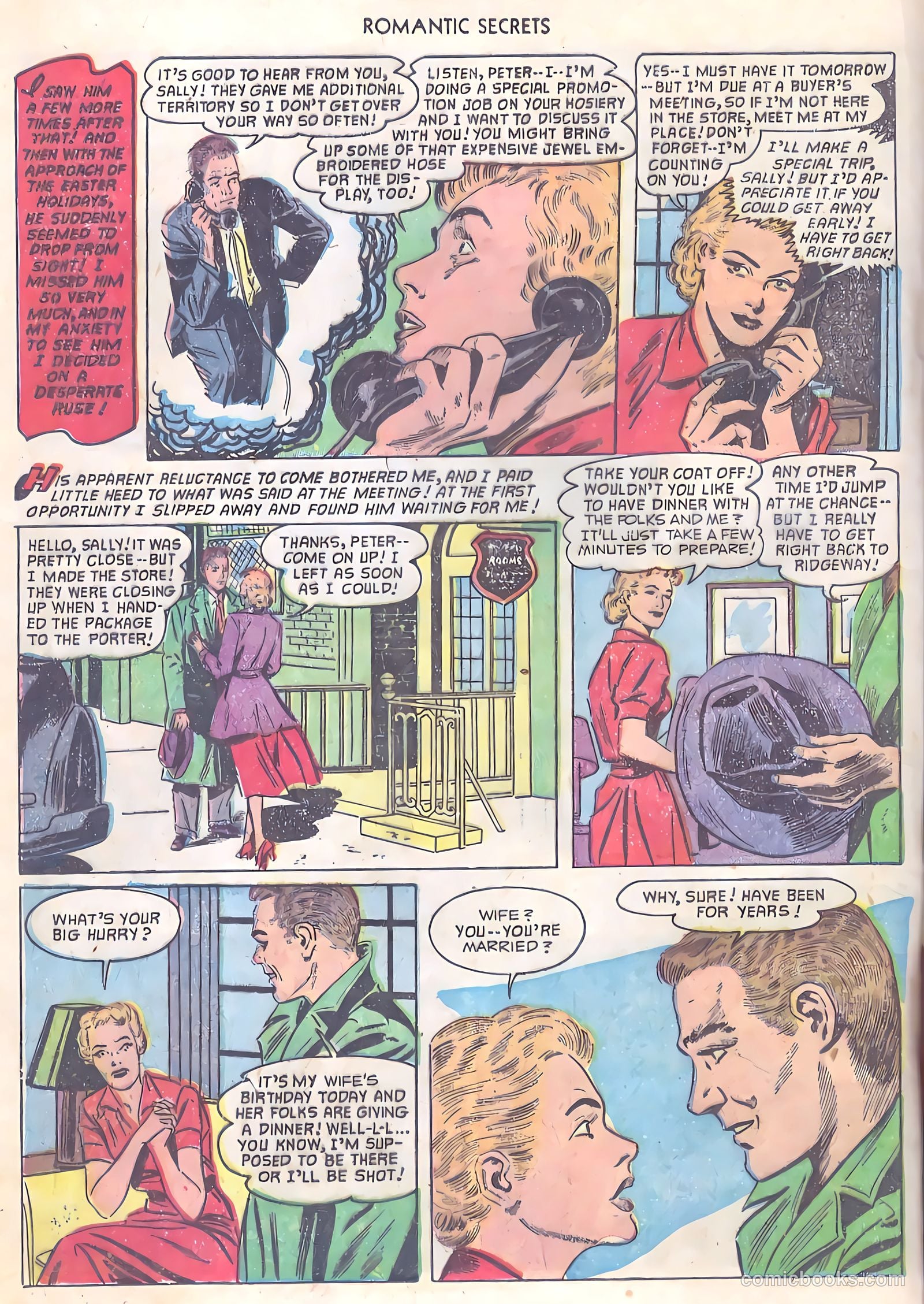 Romantic Secrets #33 (1952) — page 20 of 36